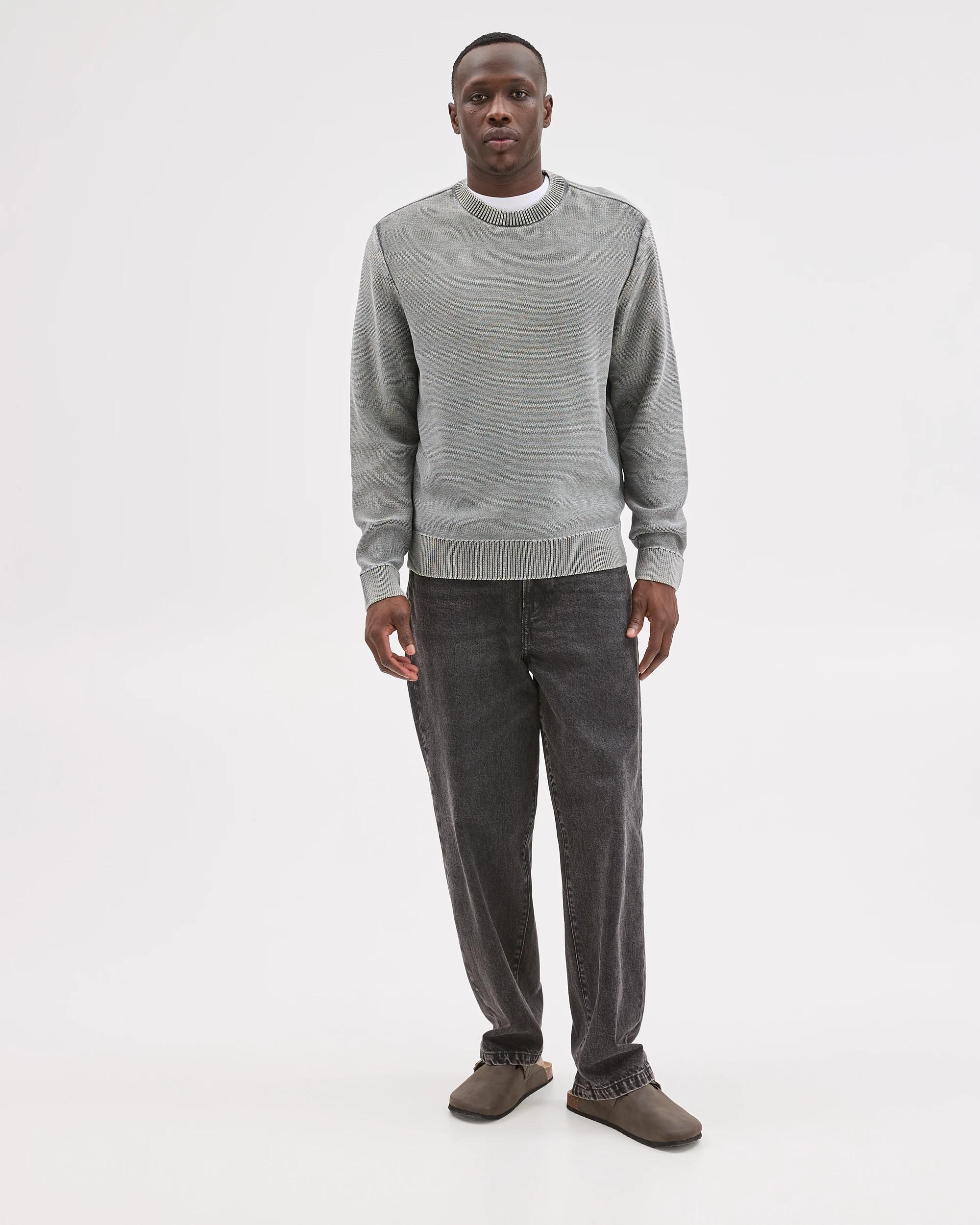 3 Commons Australian Cotton Oversized Knit Jumper WORN GREY, 3 of 7