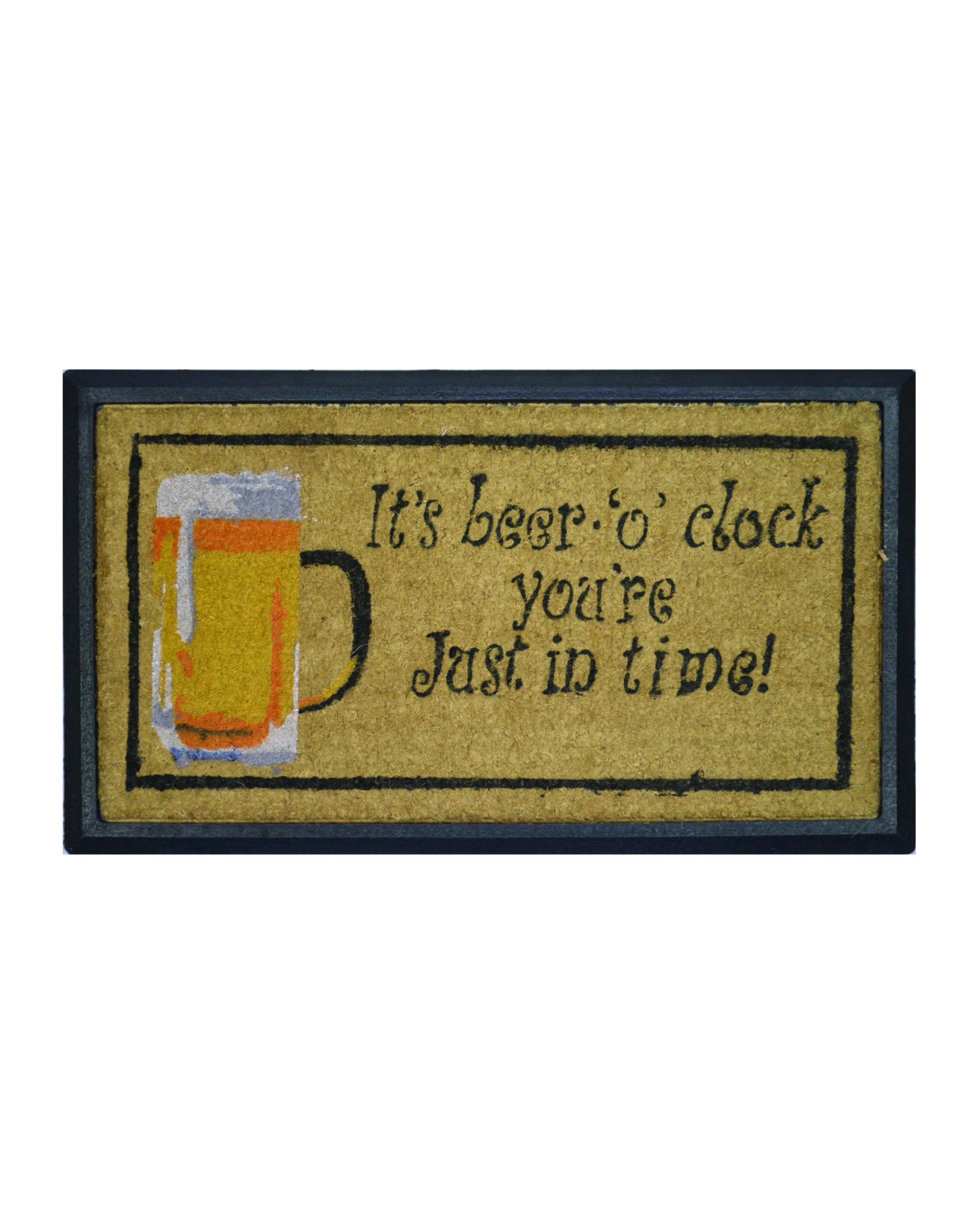 1 Laura Hill Door Mat Deluxe Beer O Clock 40 x 70 cm, 1 of 4