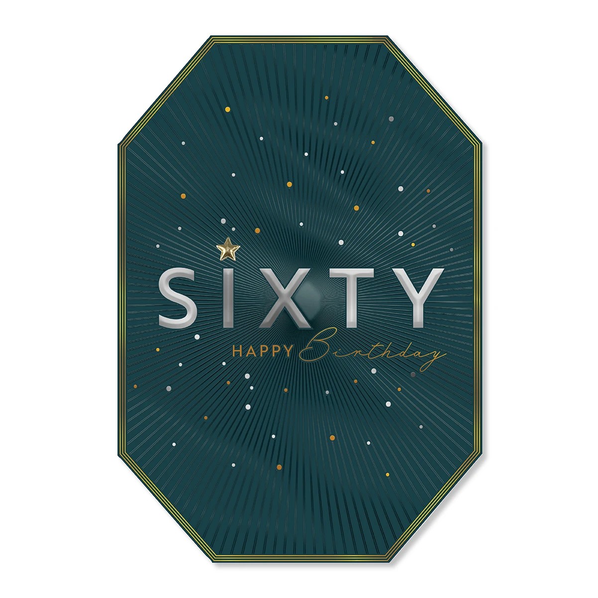 3 Hallmark 60th Birthday Card - Golden, 3 of 3