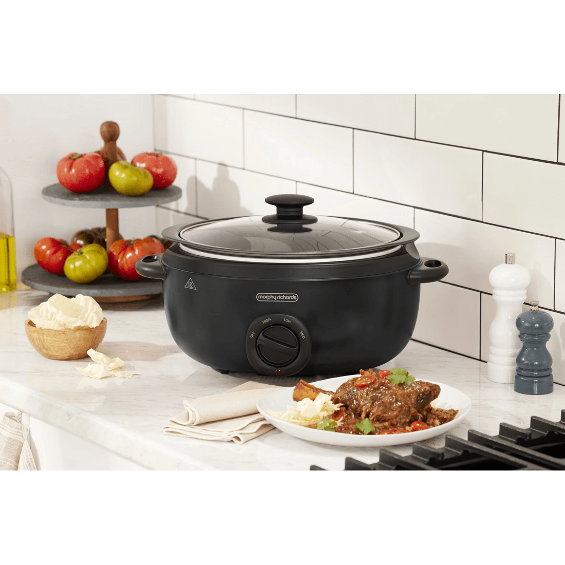 5 Morphy Richards 6.5L Slow Cooker Matte Black, 5 of 5