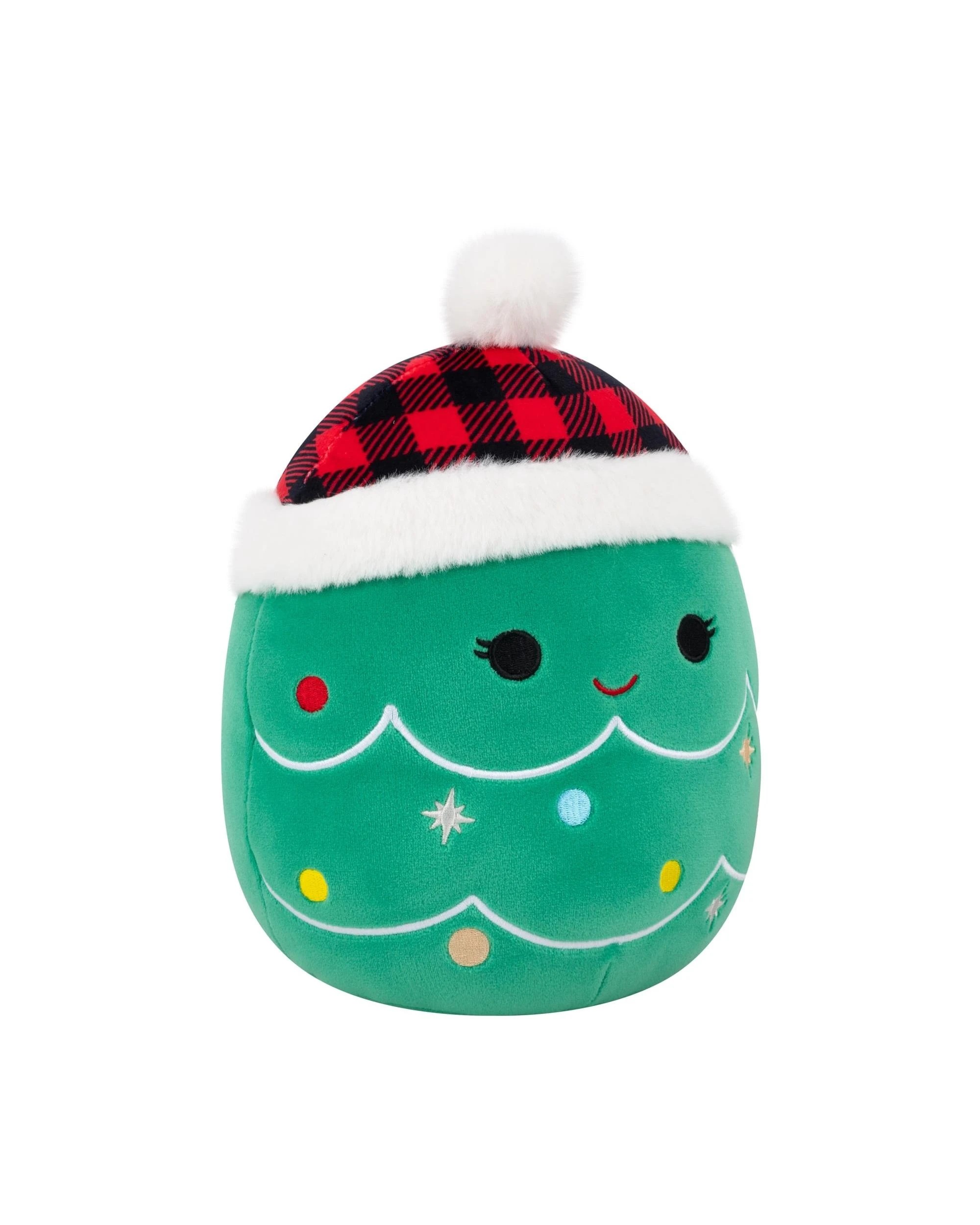 3 Squishmallows Christmas Leama the Christmas Tree with Hat 7.5 inch Plush, 3 of 5