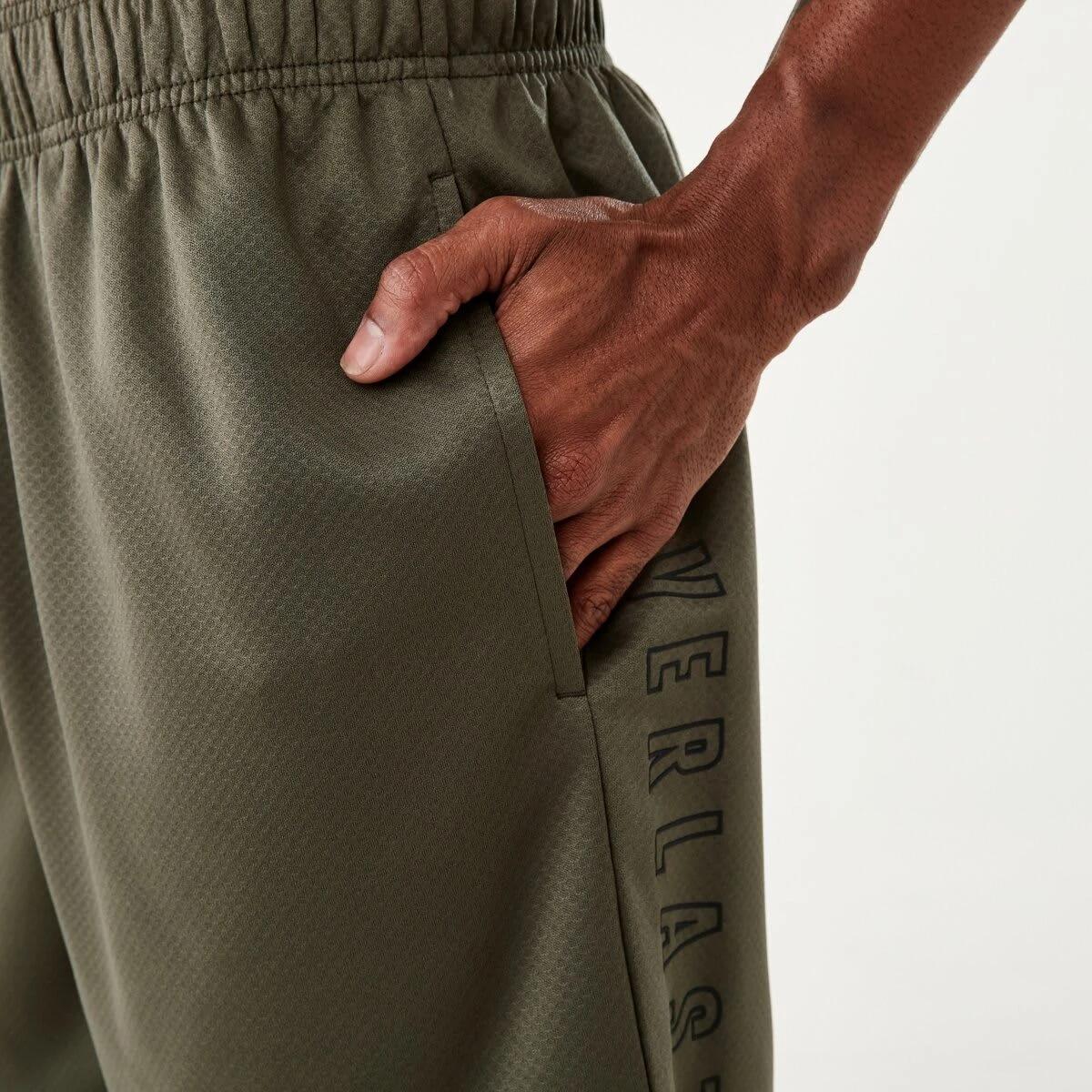 6 Everlast Mens Mesh Panelled Shorts EVER KHAKI, 6 of 7