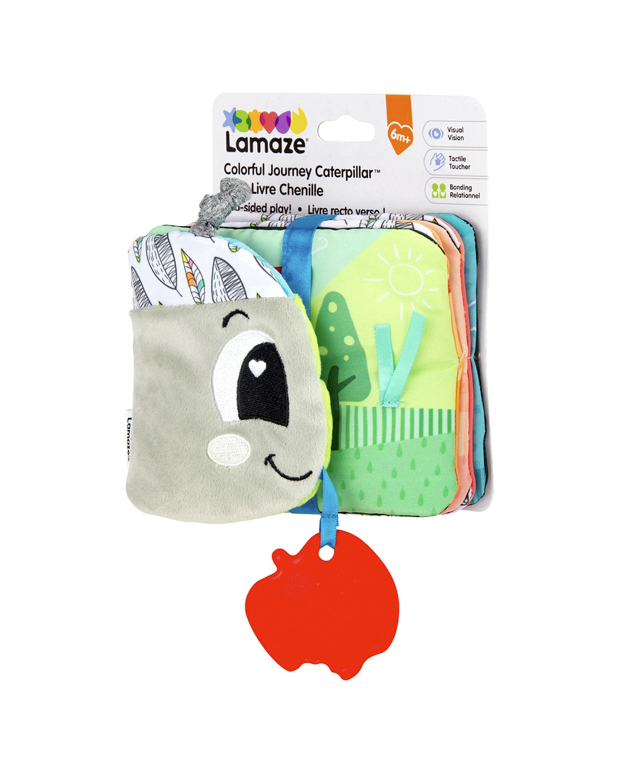 5 Lamaze Colorful Journey Caterpillar Soft Book Sensory Baby Toy - Multi, 5 of 5