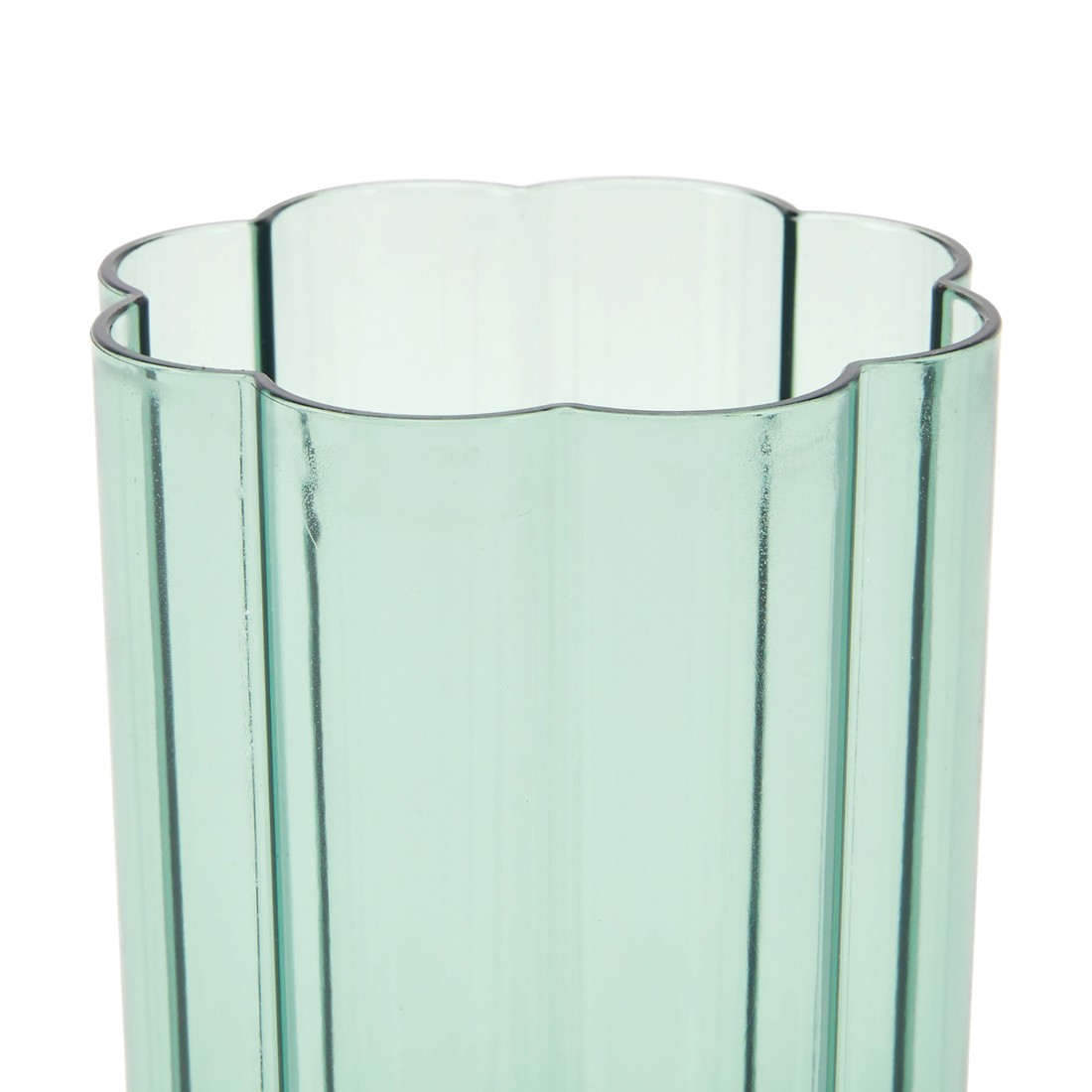3 4 Green Acrylic Ripple Highball Glasses, 3 of 4