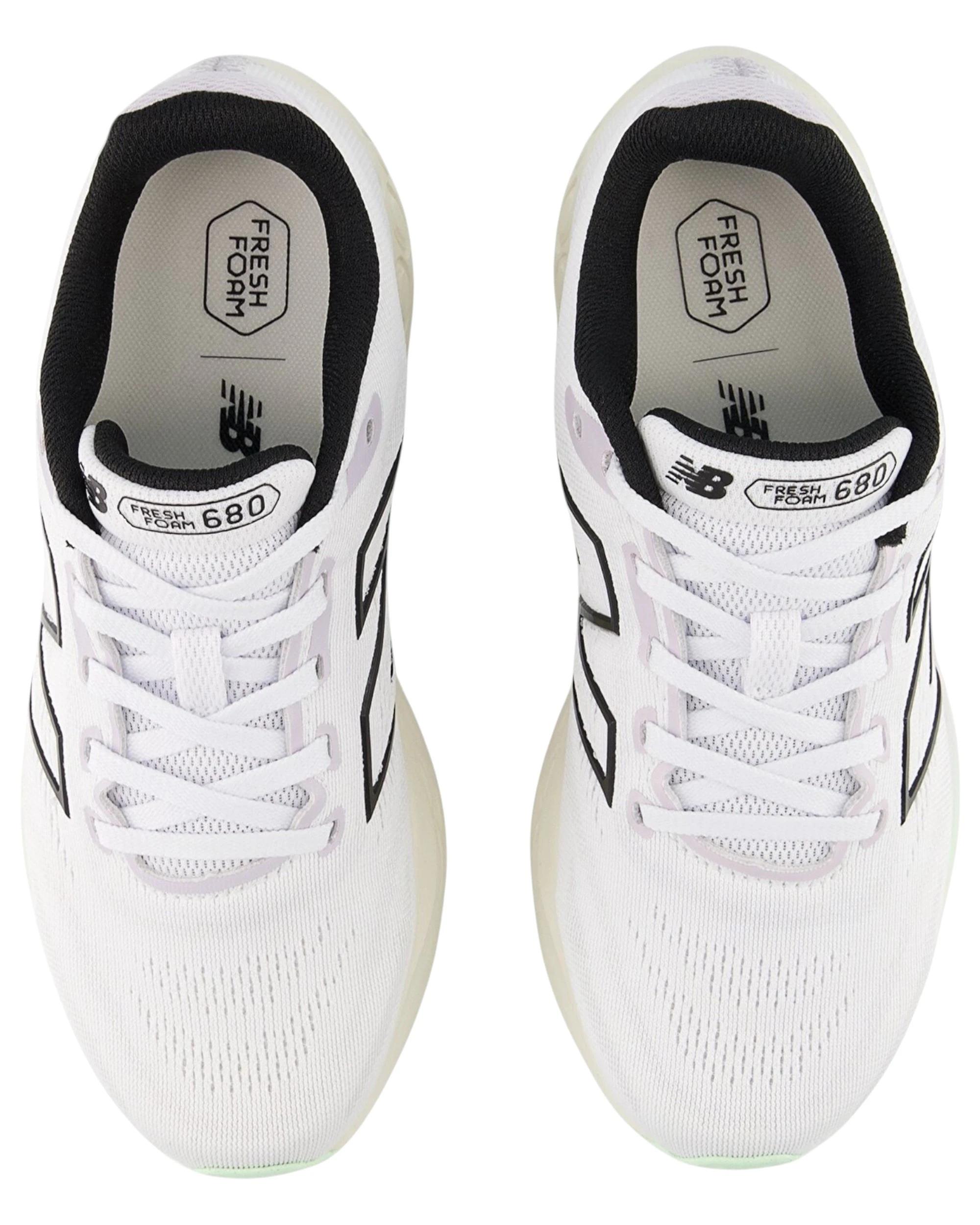 3 New Balance Womens 680 Athletic Shoes WHITE, 3 of 5