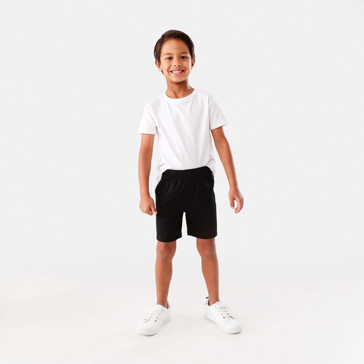 5 Plain Knit Shorts Black, 5 of 8
