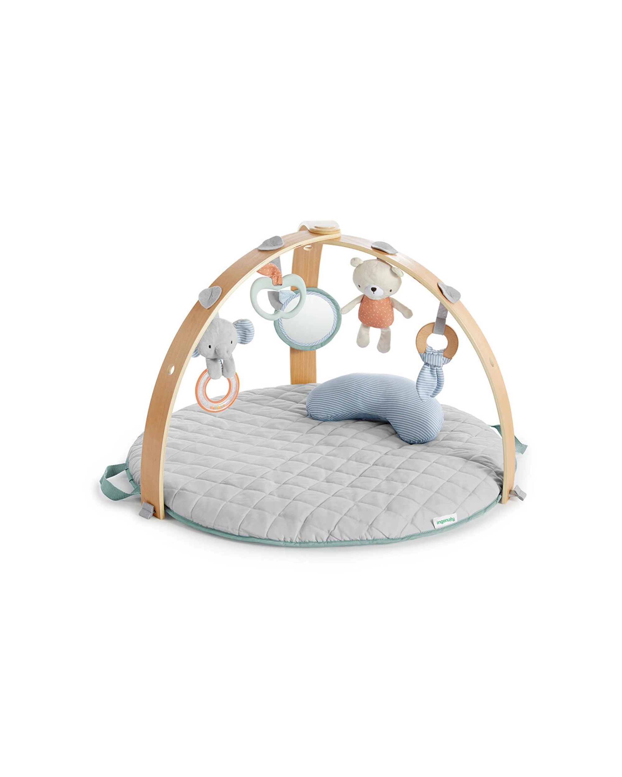 1 Ingenuity Cozy Spot Reversible Duvet Activity Gym Loamy Baby Play Mat
 - Natural, 1 of 8