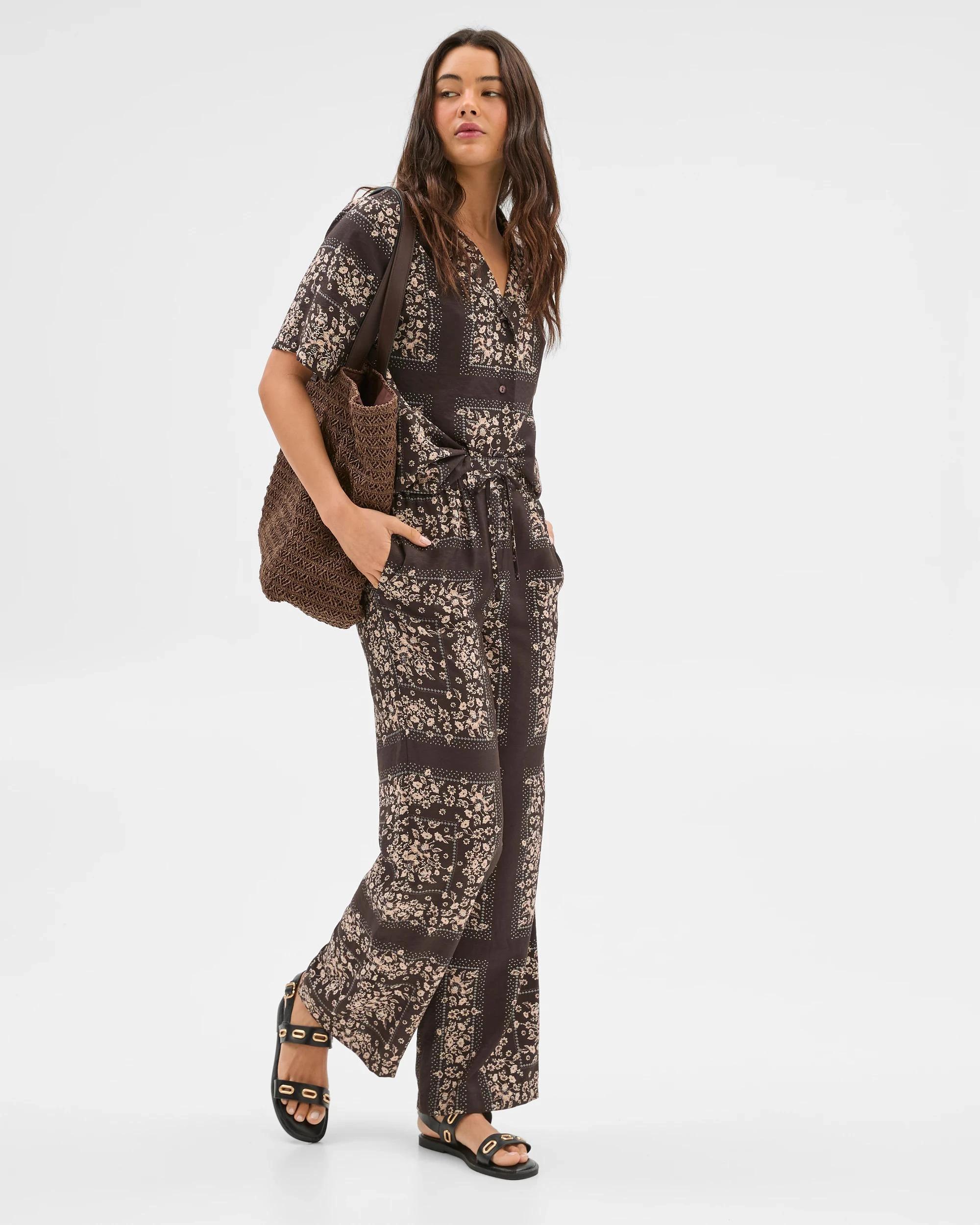 1 Printed Elasticated Pants - Lily Loves SCARF PRINT, 1 of 7