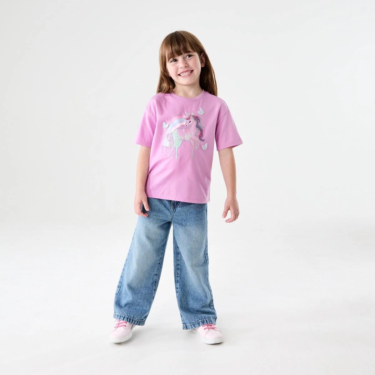5 Short Sleeve Embellished T-shirt UNICORN FONDANT, 5 of 6