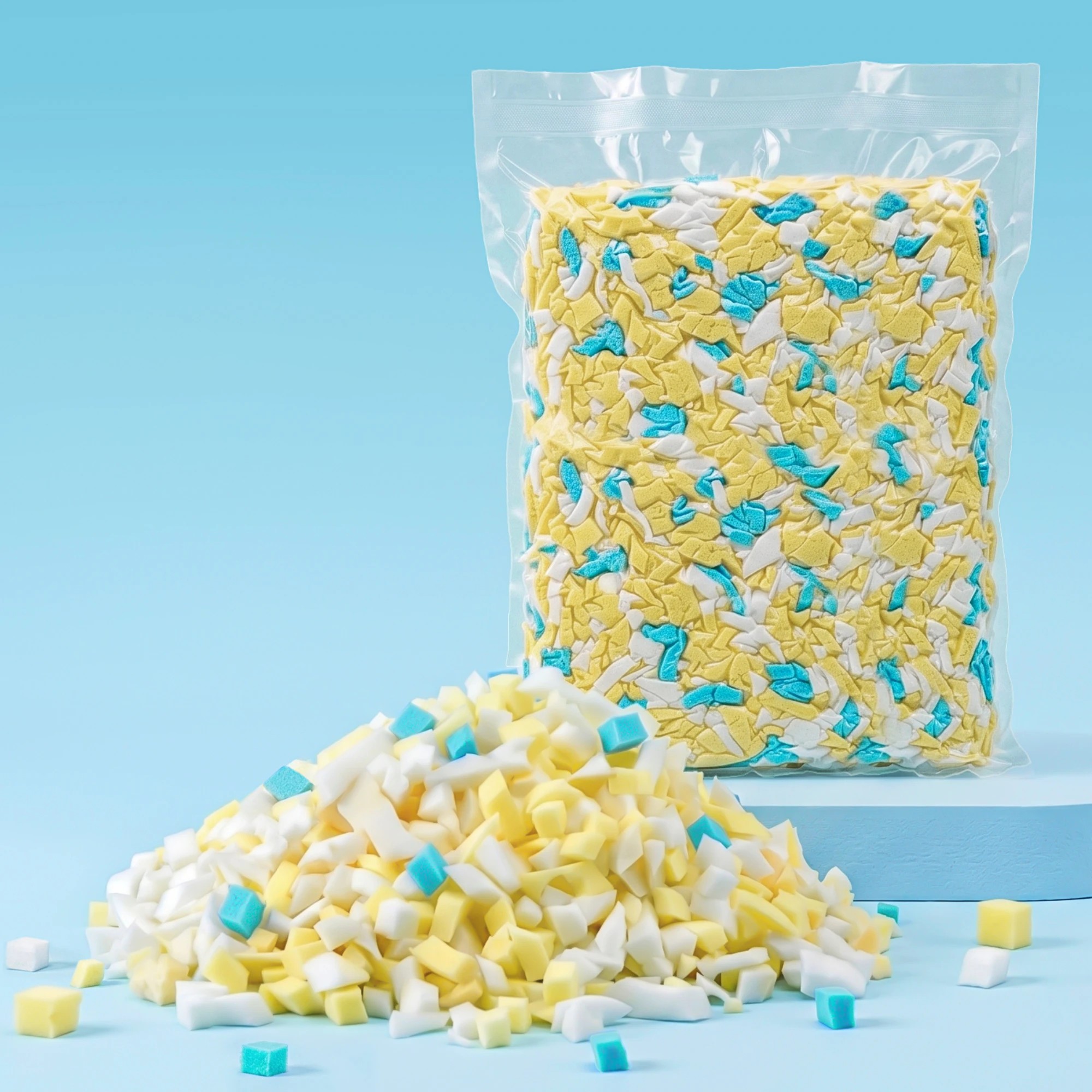 8 Artiss 5lbs (2.2KG) Bean Bag Filler Shredded Memory Foam Filling High Density - Multi, 8 of 8