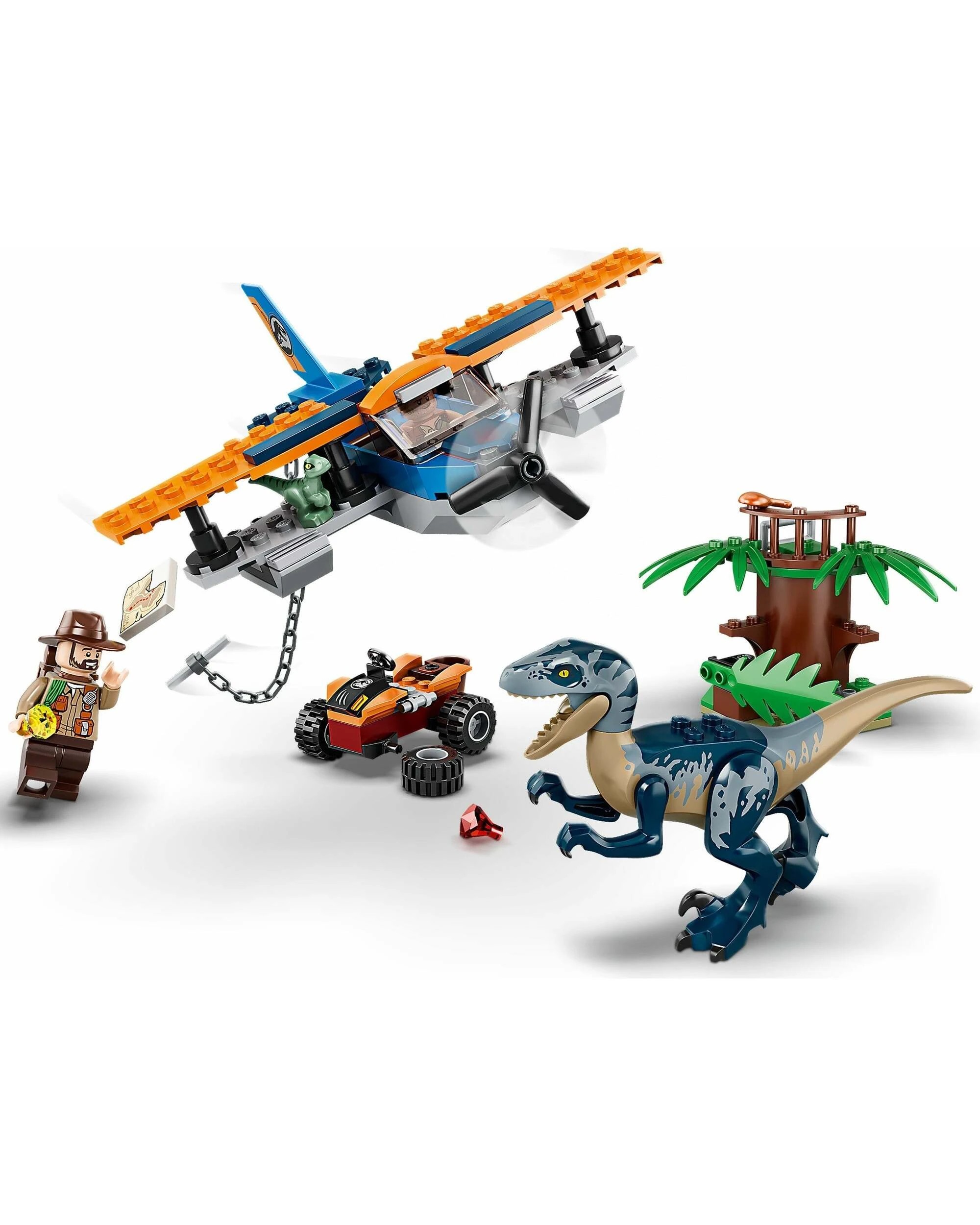 4 LEGO Jurassic World 75942 4+ Velociraptor: Biplane Rescue Mission Dino Toys, 4 of 5