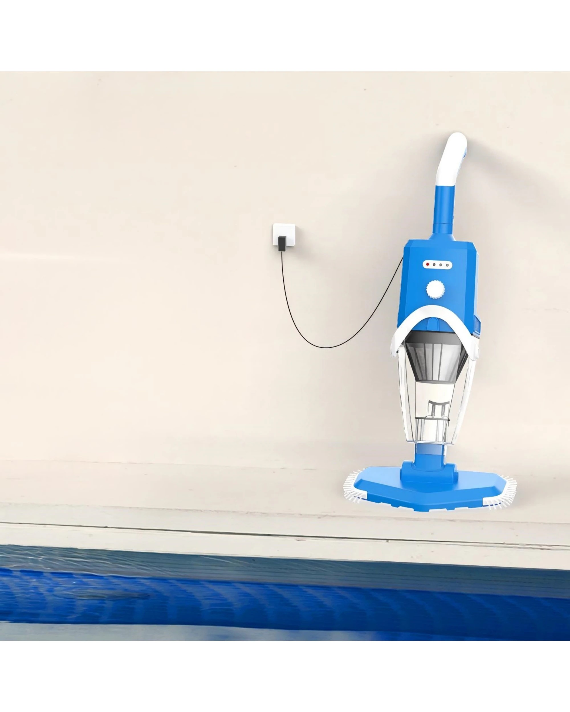 4 Advwin Rechargeable Pool Vacuum Cleaner with Telescopic Pole - Blue, 4 of 8