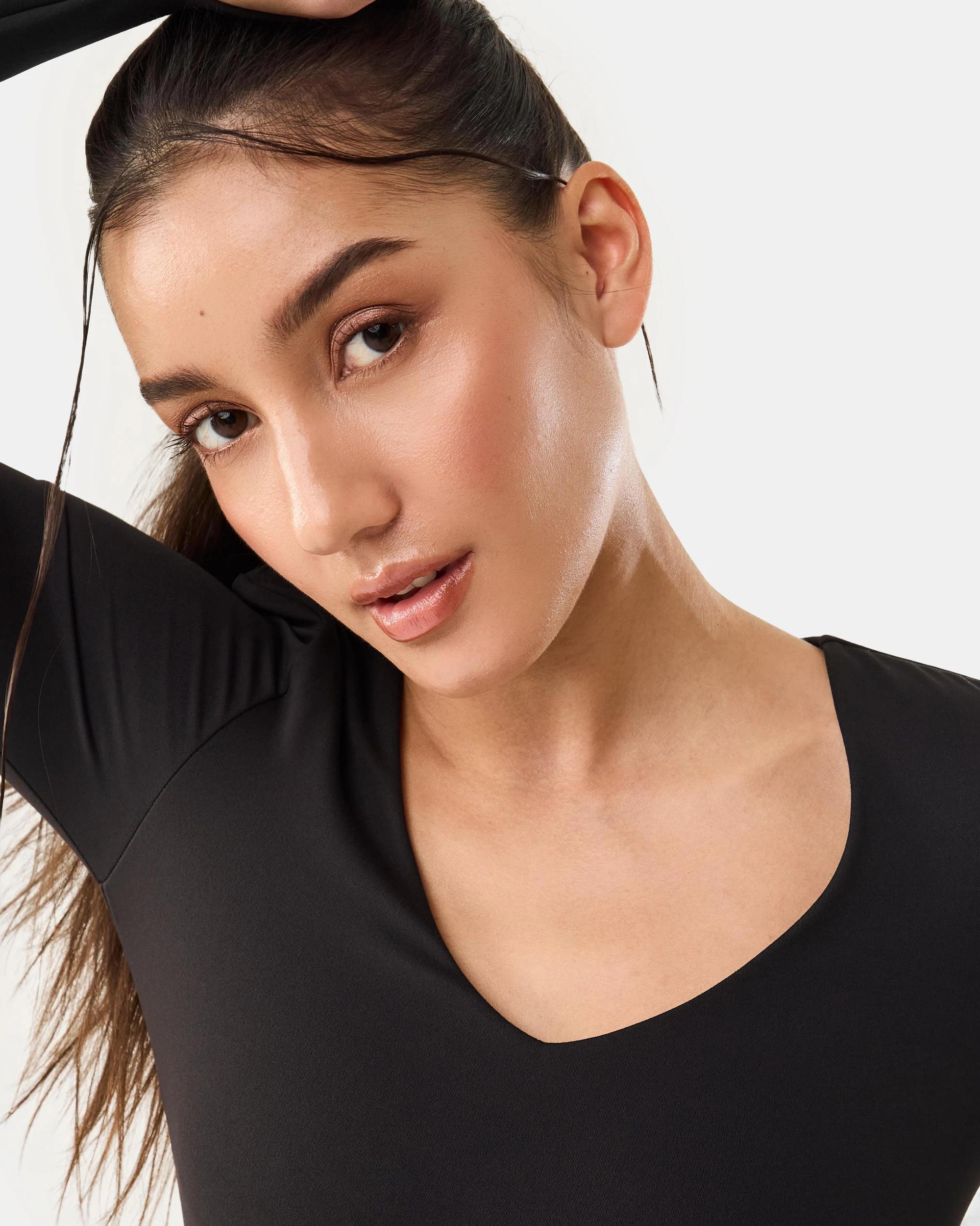 5 Active Womens Long Sleeve Cloudform Top Black, 5 of 7