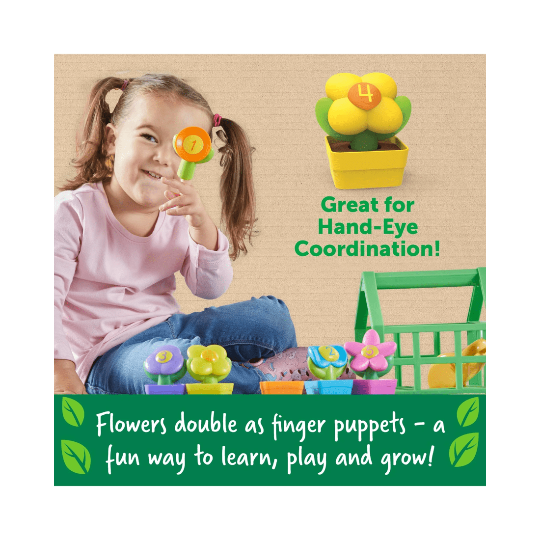 3 Learning Resources Growing Greenhouse Color and Number Playset, 3 of 7