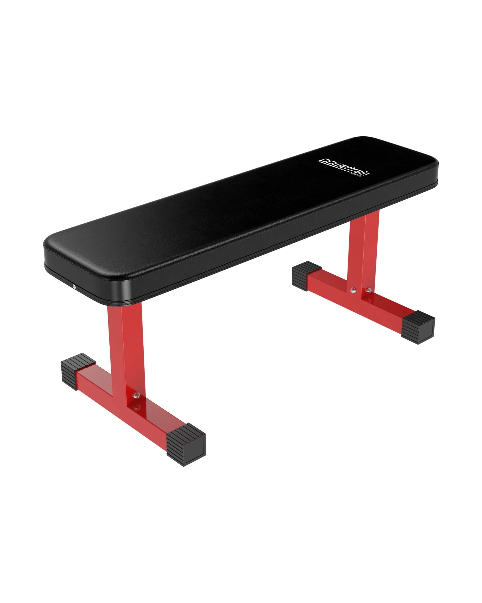 1 Powertrain 80KG Adjustable Dumbbell Set with Flat Bench - Black, 1 of 9