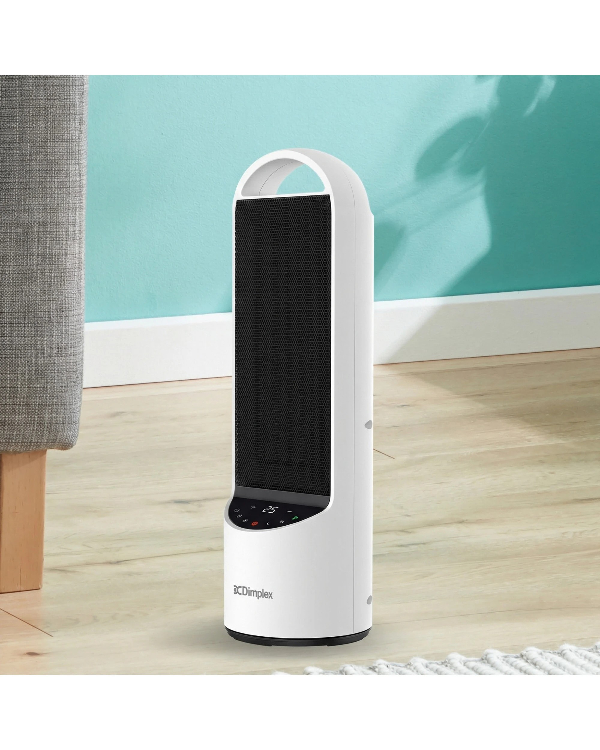 6 Dimplex 2kW Tall Ceramic Heater Brushless DC Motor Manual Controls Oscillation
 - multi, 6 of 6