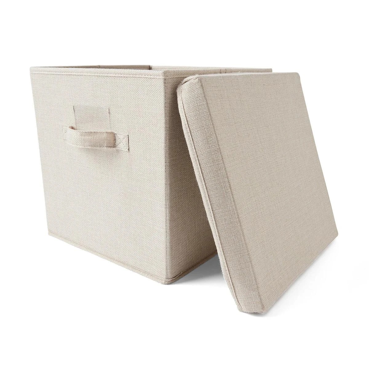 3 Linen Look Storage Box, 3 of 11