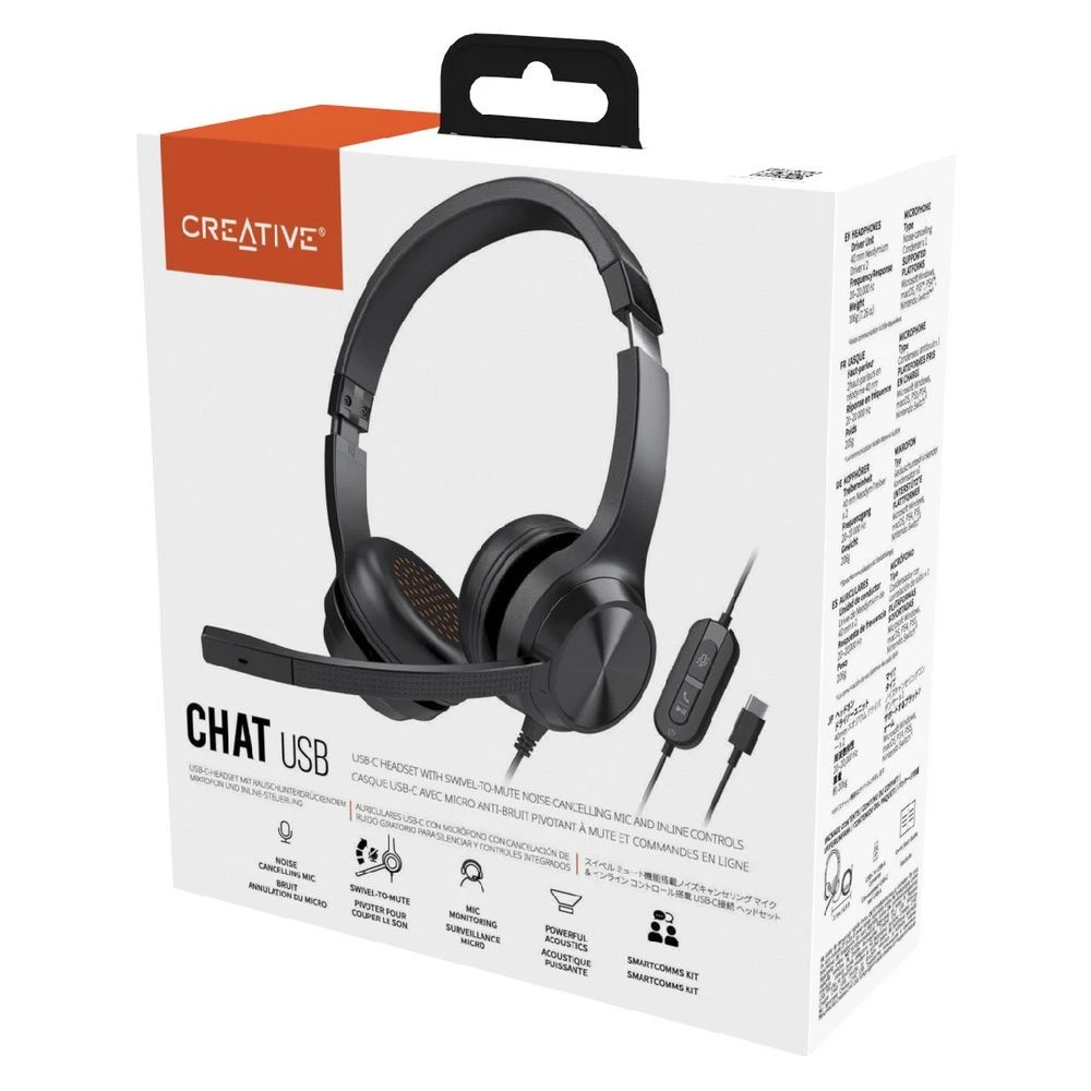 4 Creative Chat USB-C Headset Black, 4 of 5