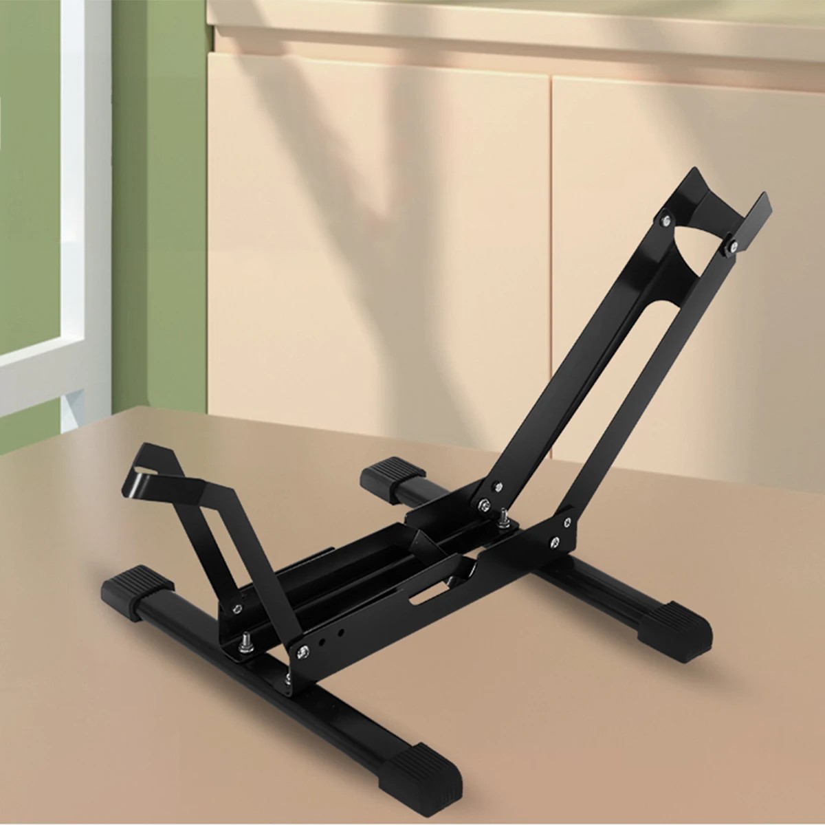 2 Elora Floor Rack Bicycle Storage Stand Road Bike Parking Repair Cycle Support Portable, 2 of 9