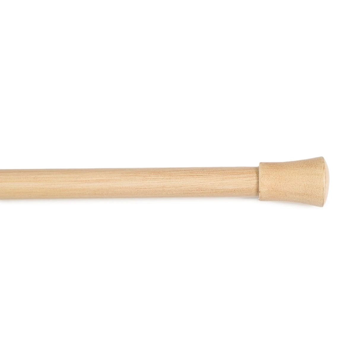 1 Extendable Curtain Rod Set - Wood Look, 1 of 3