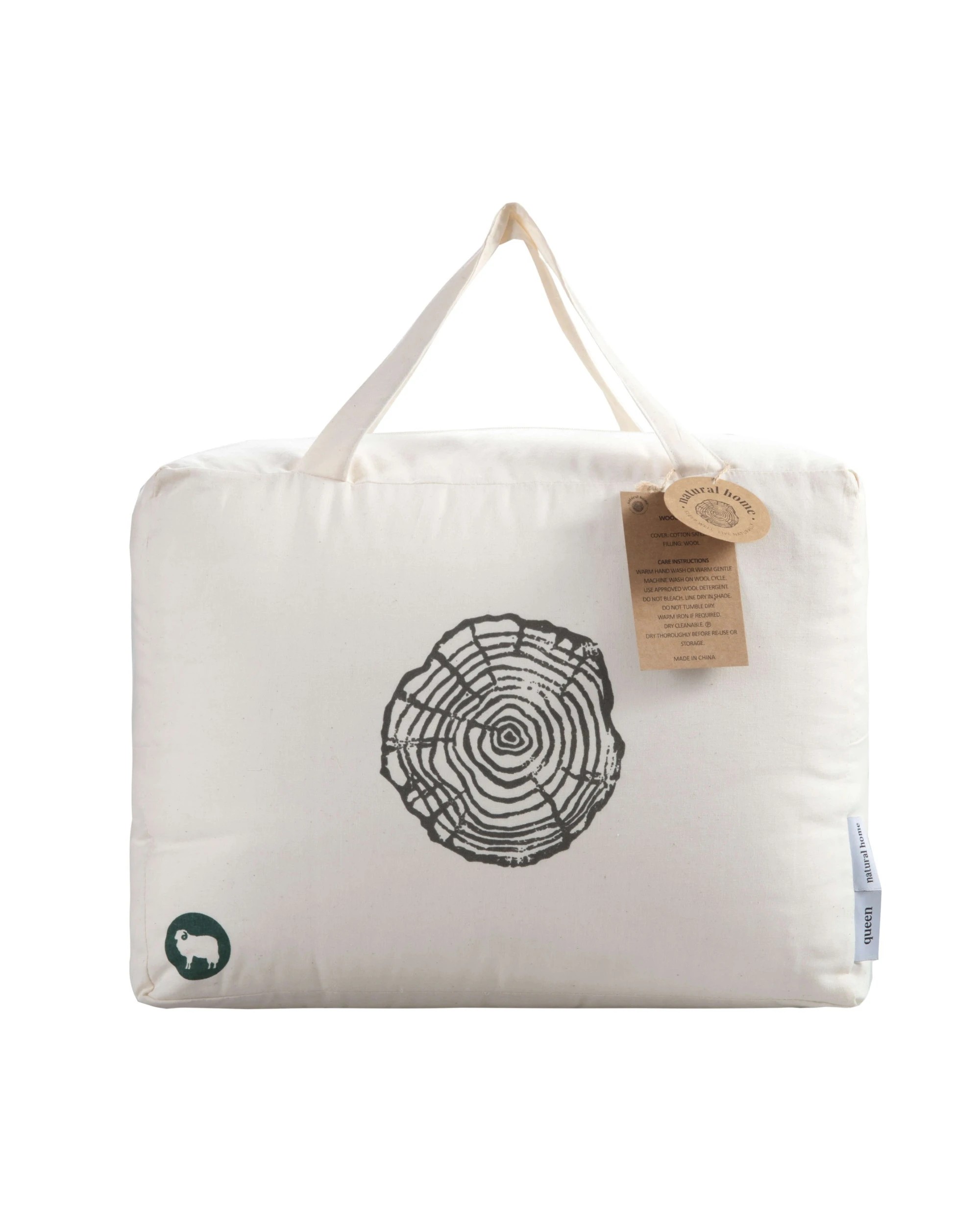 7 Natural Home 300gsm Summer Wool Quilt - Single Bed - White, 7 of 7