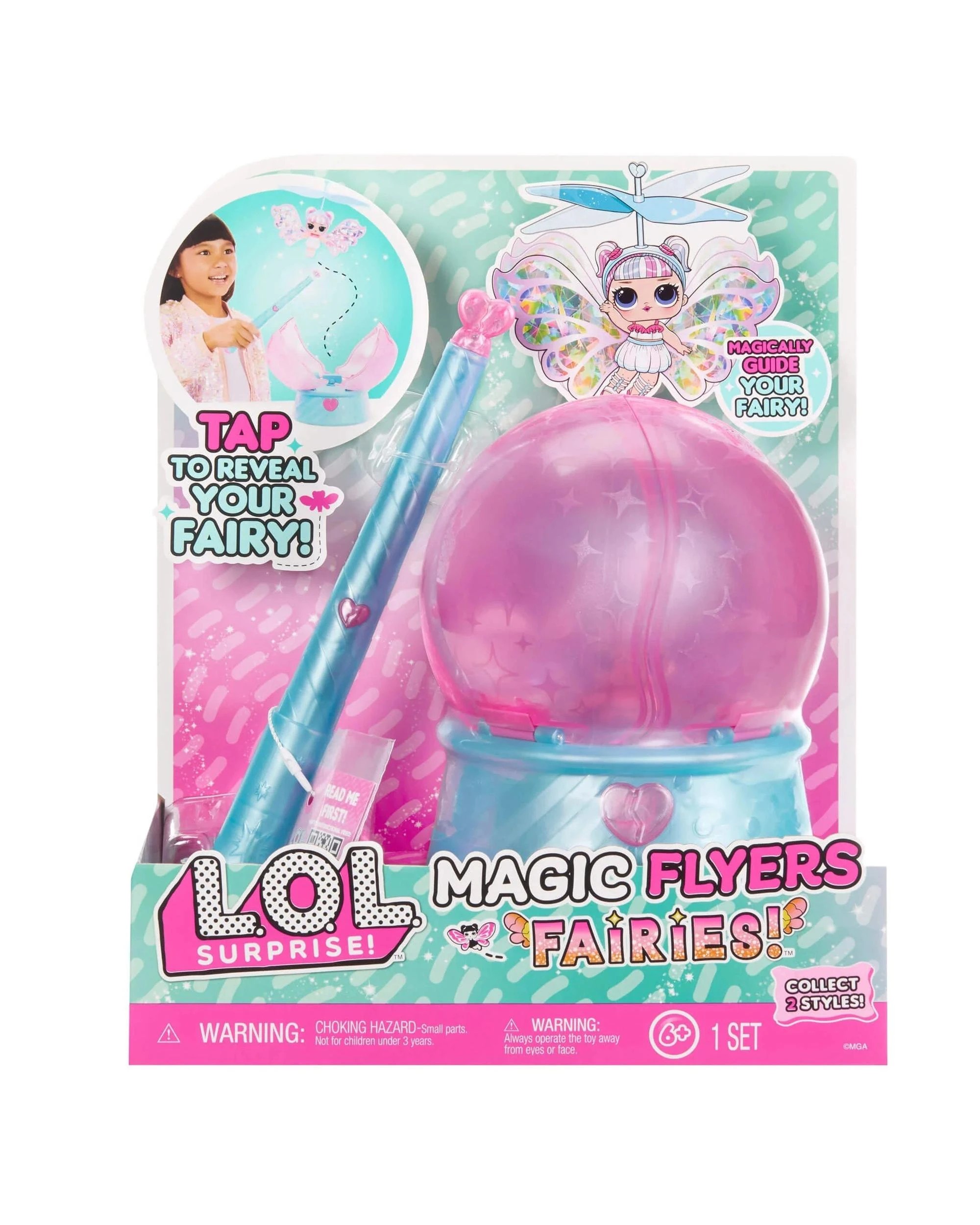 1 L.O.L. Surprise Magic Flyers Fairies Tots Snowflake Flying Doll, 1 of 6