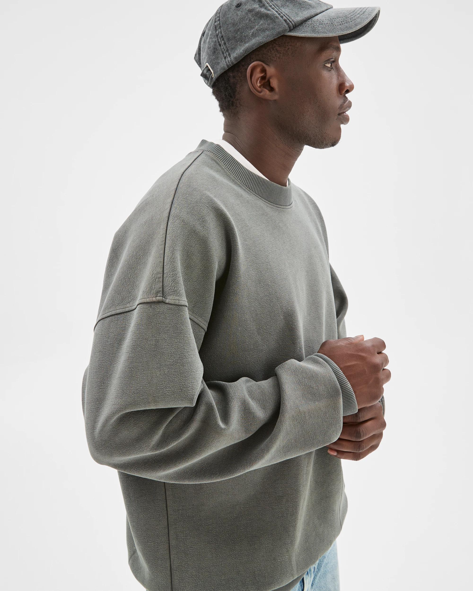5 Commons Australian Cotton Blend Oversized Heavyweight Jumper WORN BLACK, 5 of 7