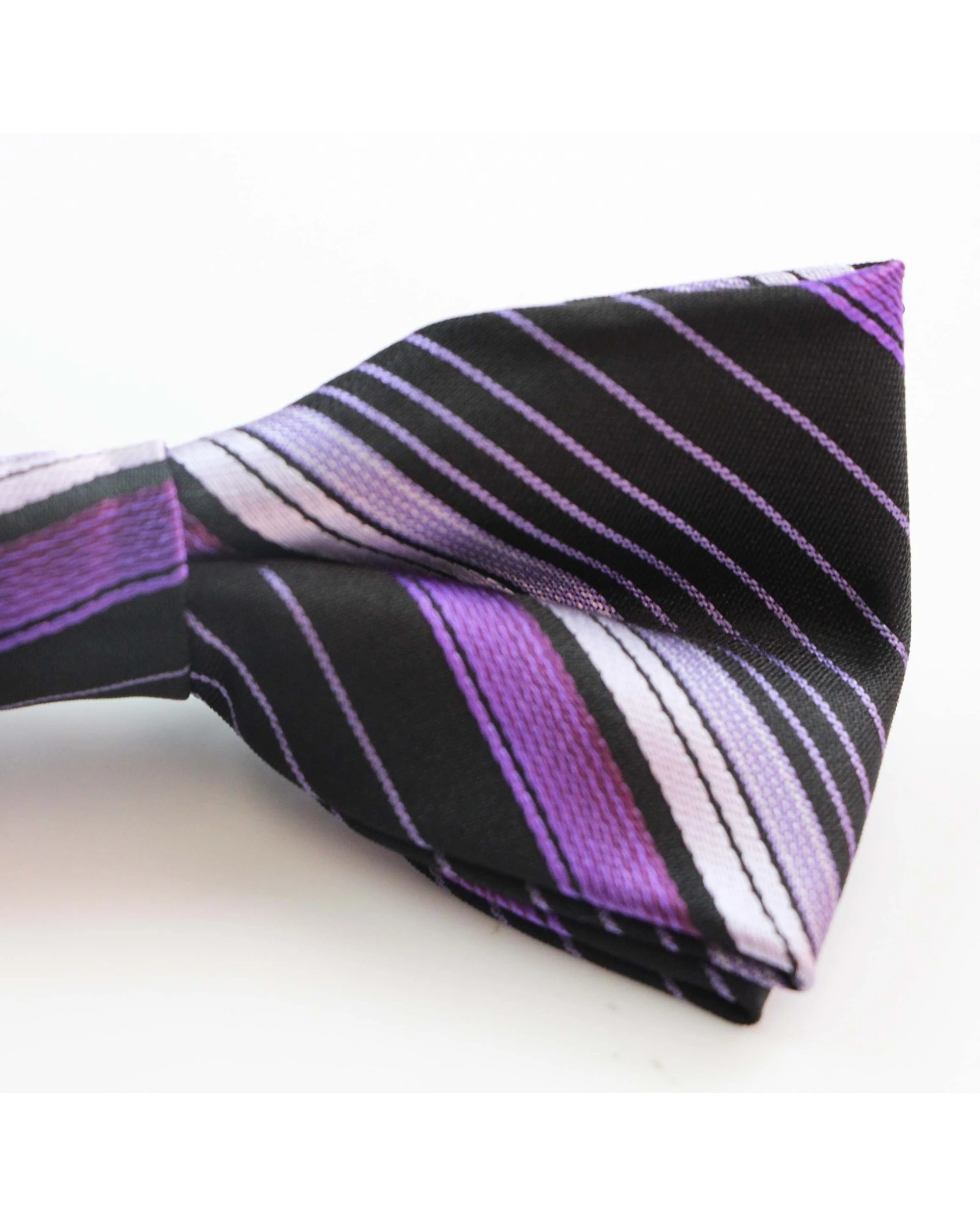 2 Zasel Mens Black & Purple Patterned Bow Tie - Multi, 2 of 4