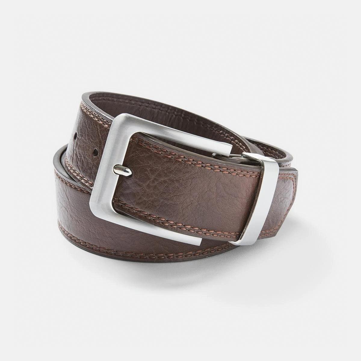 1 Premium Jeans Belt CHOCOLATE BROWN PU, 1 of 3
