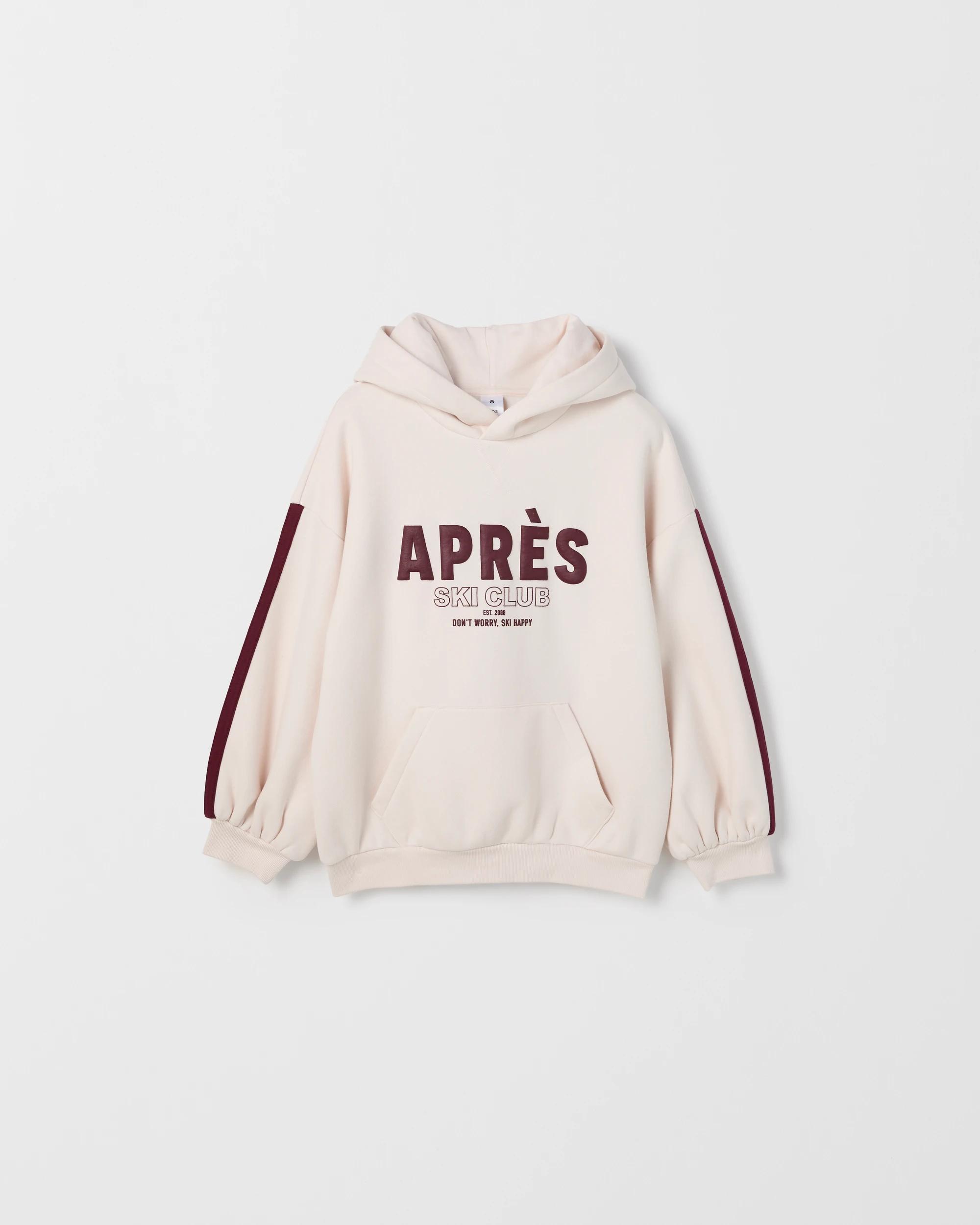 1 Target Kids Australian Cotton Blend Oversized Fleece Hoodie APRES CREAM, 1 of 1