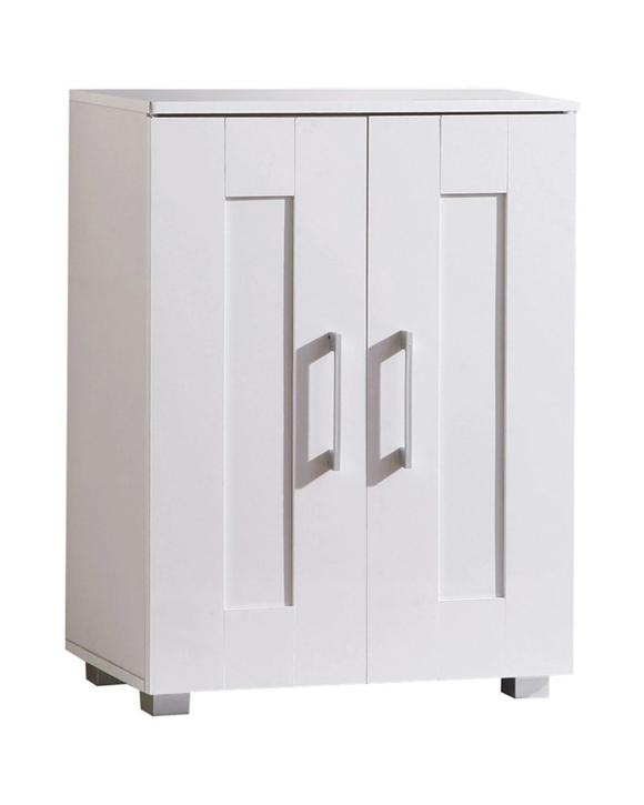 Alpine Bay Montreal 2 Door Cupboard Storage Cabinet Lowline - White