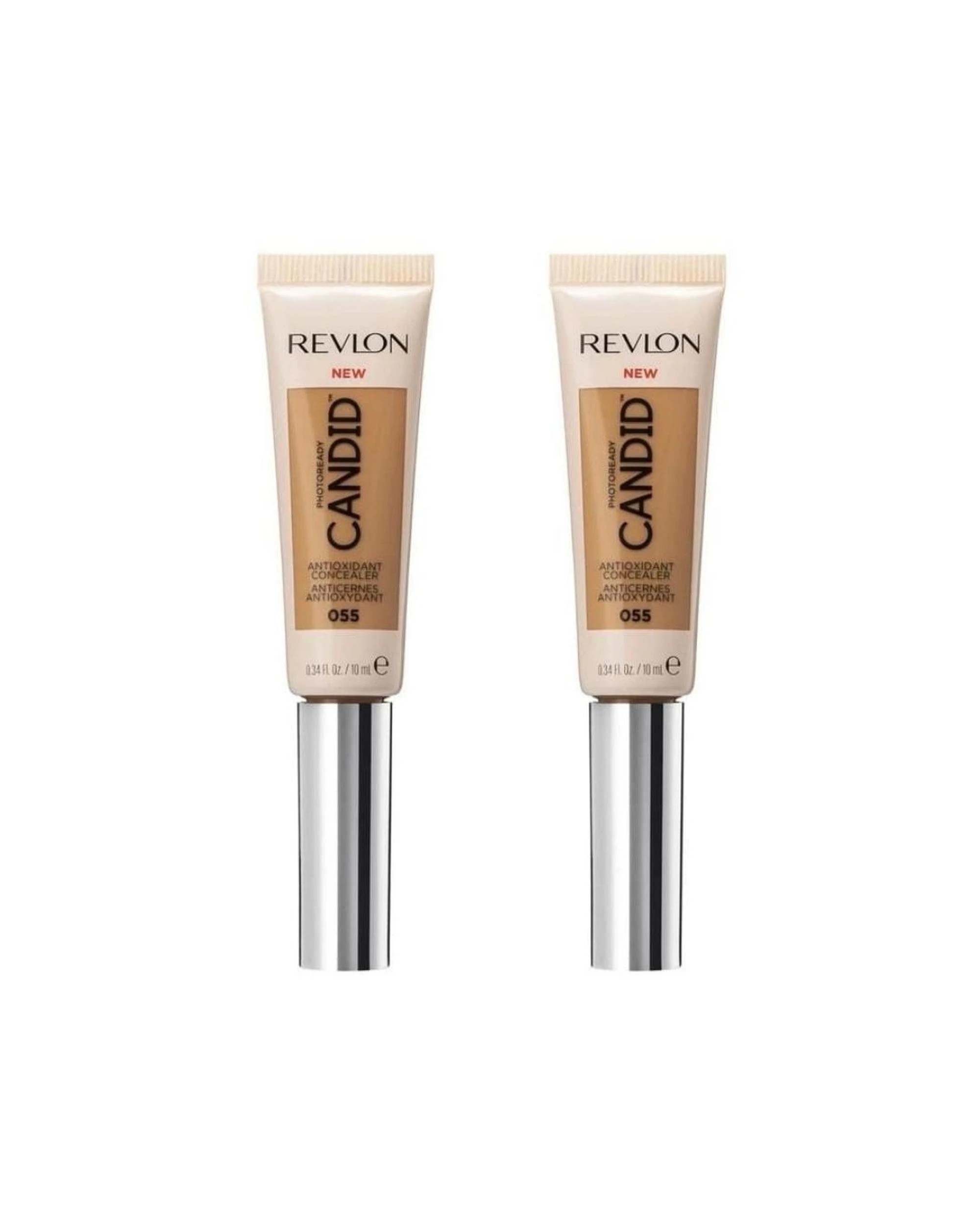 1 2 x Revlon Photoready Candid Antioxidant Concealer 10mL - 055 Chestnut - Brown, 1 of 1