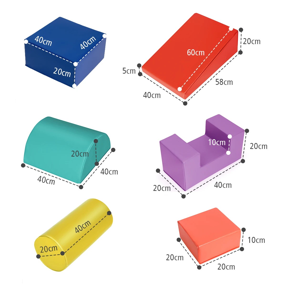 2 Costway Giant Soft Foam Blocks Climb Crawl Play Toys, 2 of 2