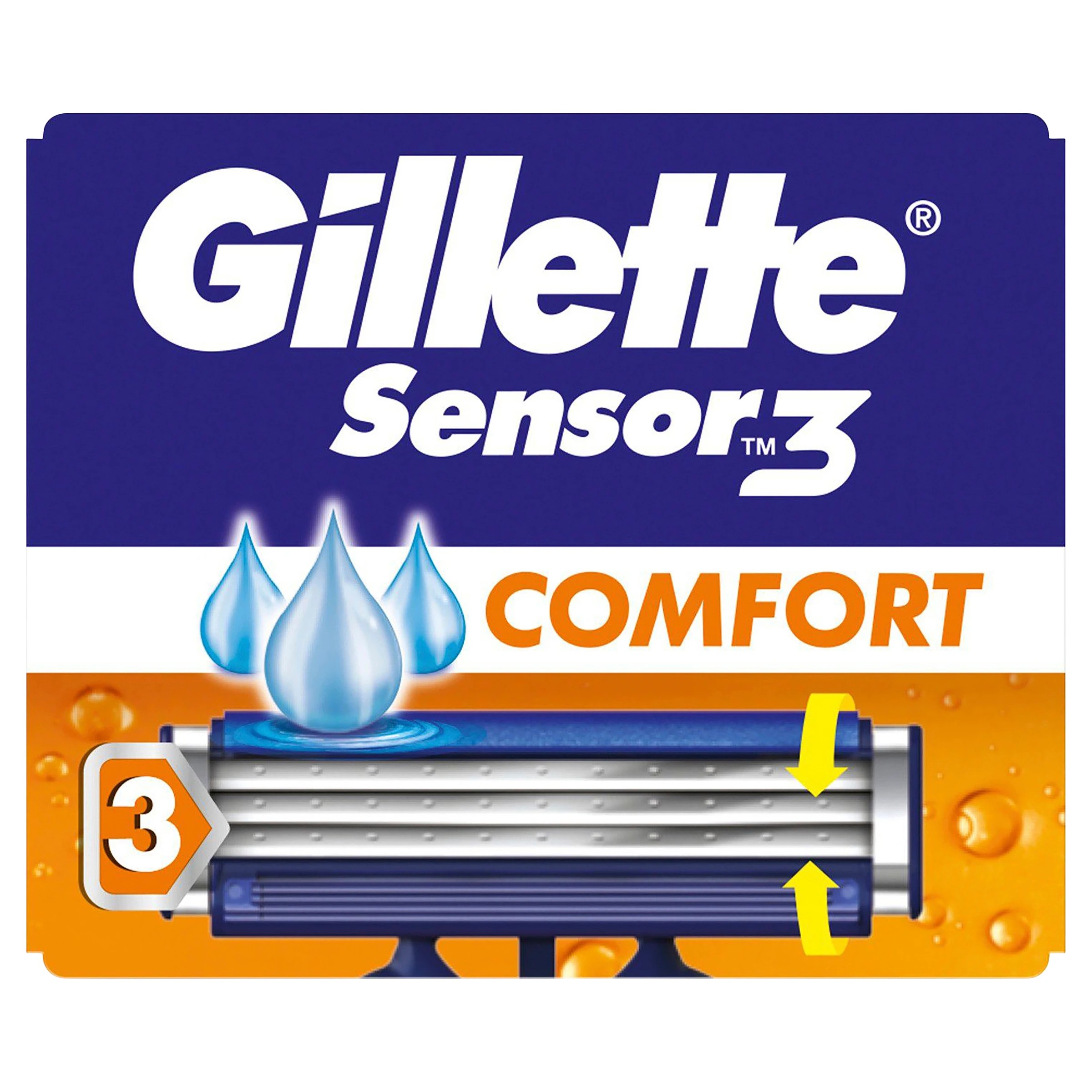 3 8 Pack Gillette Sensor 3 Comfort Disposable Razors, 3 of 10