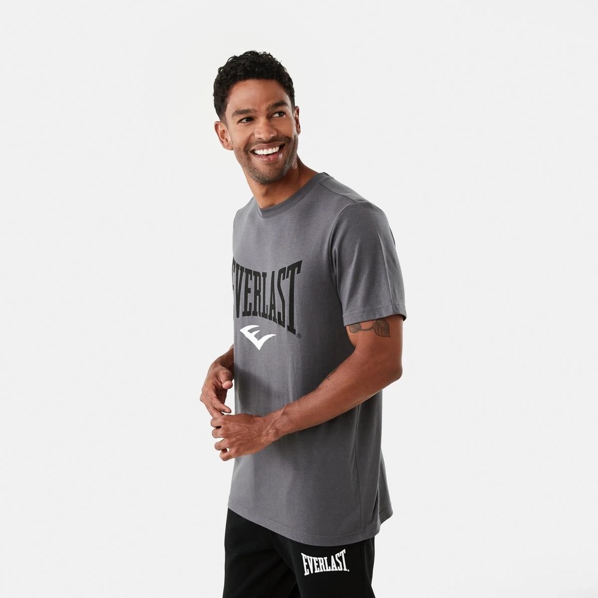 2 Everlast Mens Boxing T-shirt Ash, 2 of 6