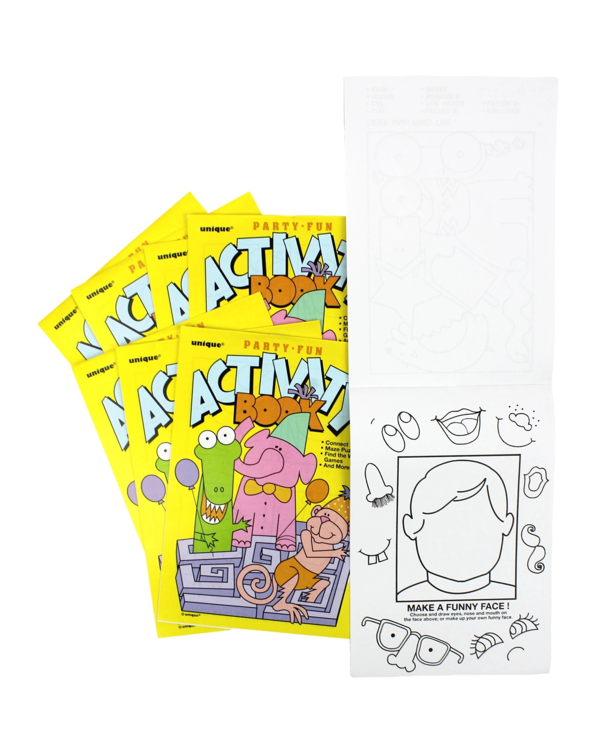 1 Unique Kids Animal Activity Pads Pack of 8, 1 of 1