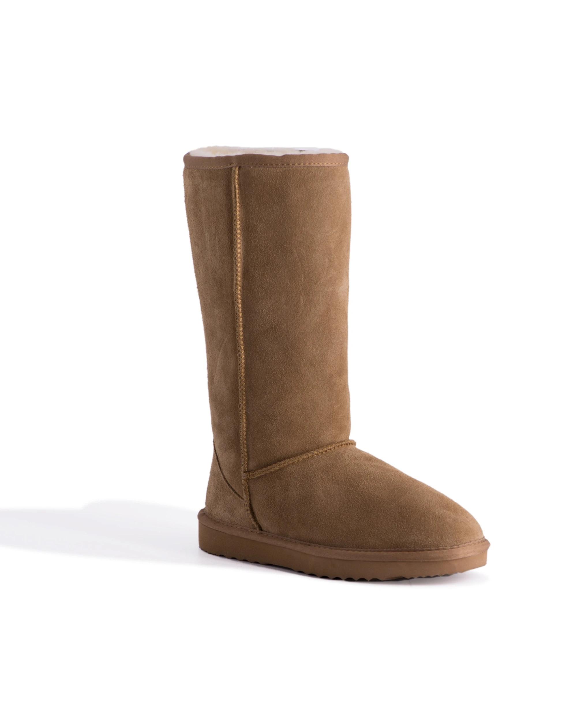 1 Aus Wooli Tall Zip Up Sheepskin Boot , 1 of 6