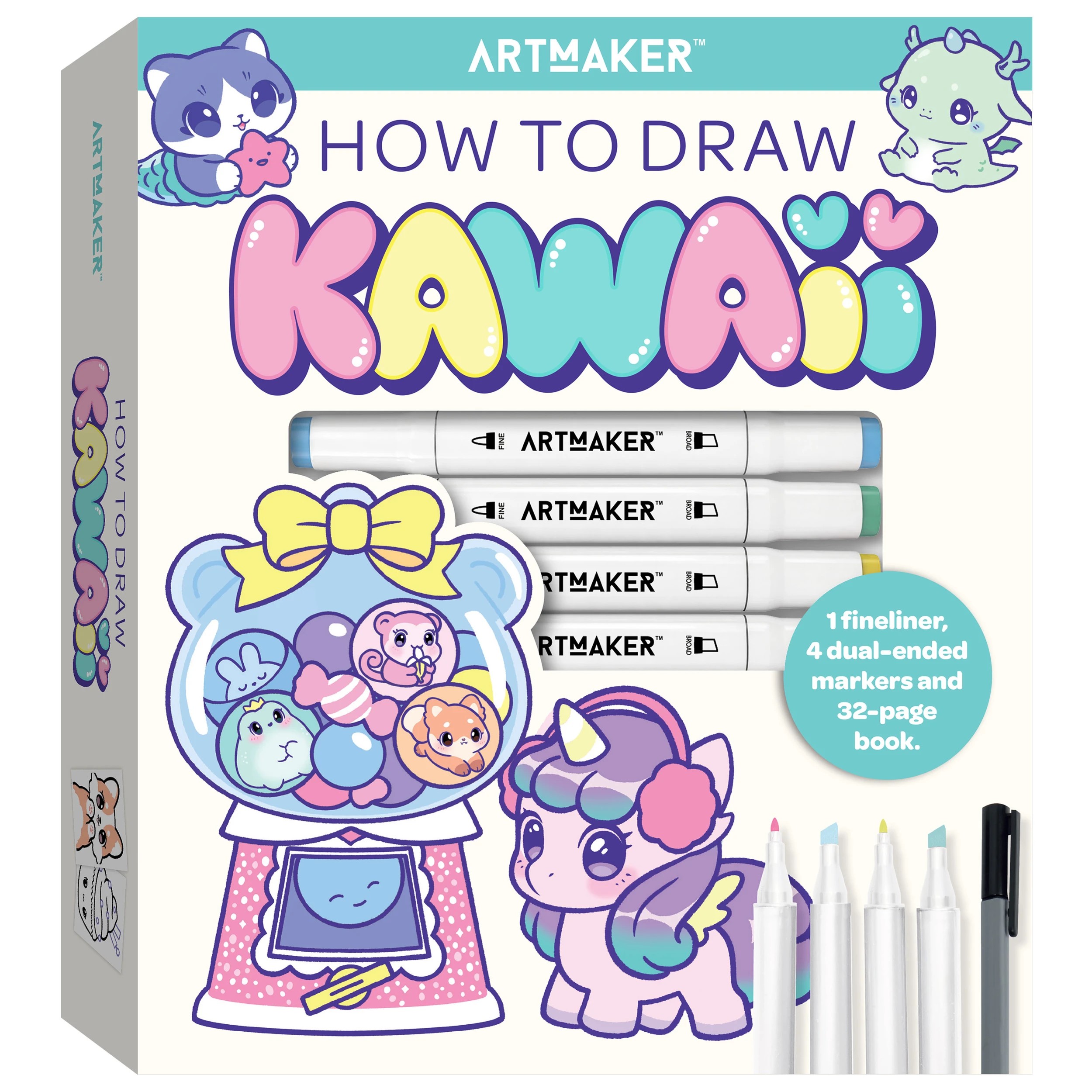 1 Art Maker How To Draw Kawaii Kit - Book, 1 of 5