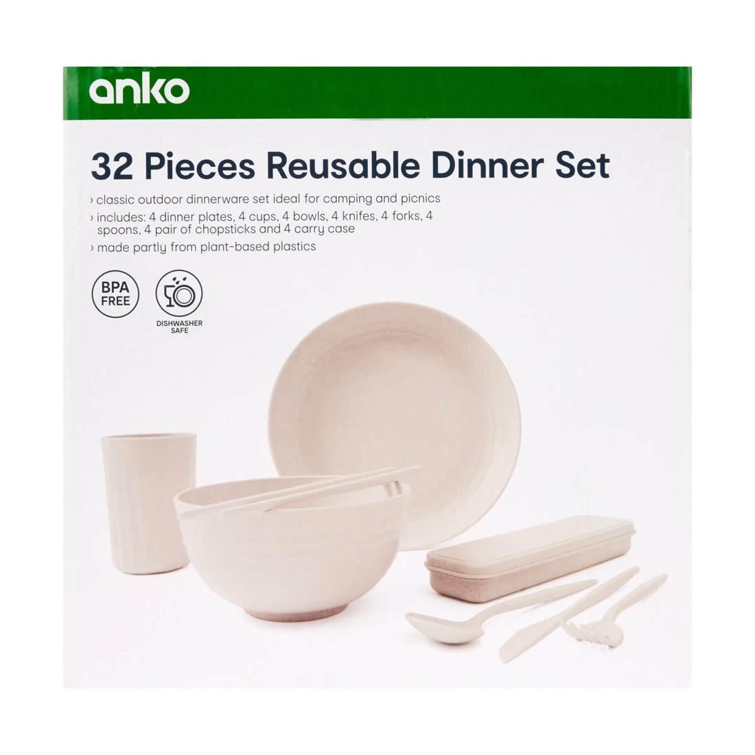 10 32 Piece Reusable Dinner Set, 10 of 10