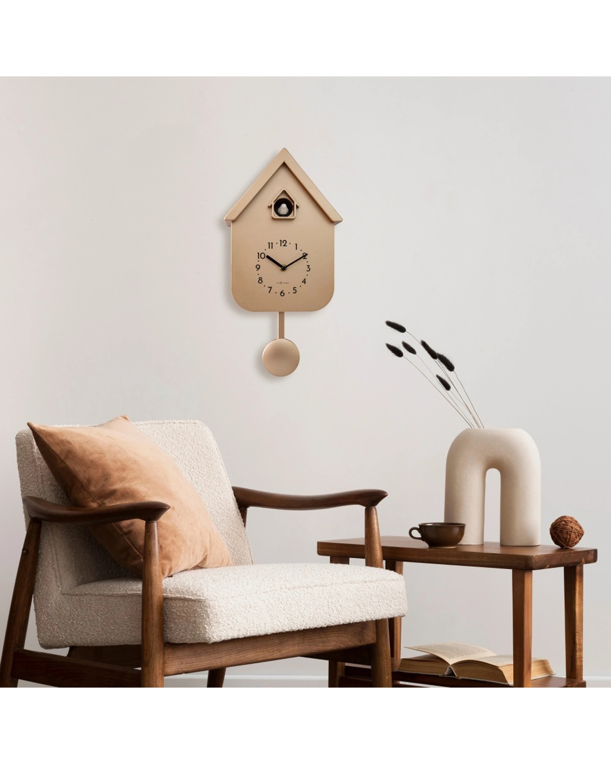 5 NeXtime Twitter Cuckoo Home Decor Wall Clock Vintage Style 21.5x41.5x8.5cm Rose, 5 of 7