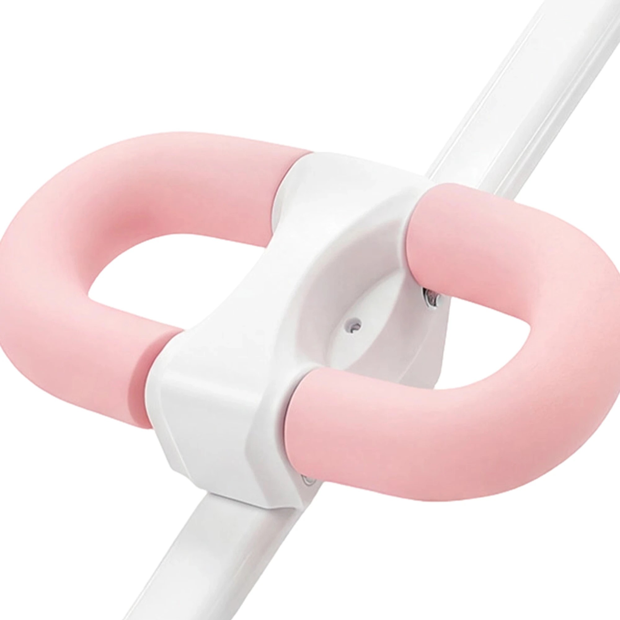 4 Centra Adjustable Ab Trainer Machine,Foldable,Knee Protection,Pink And - White, 4 of 9