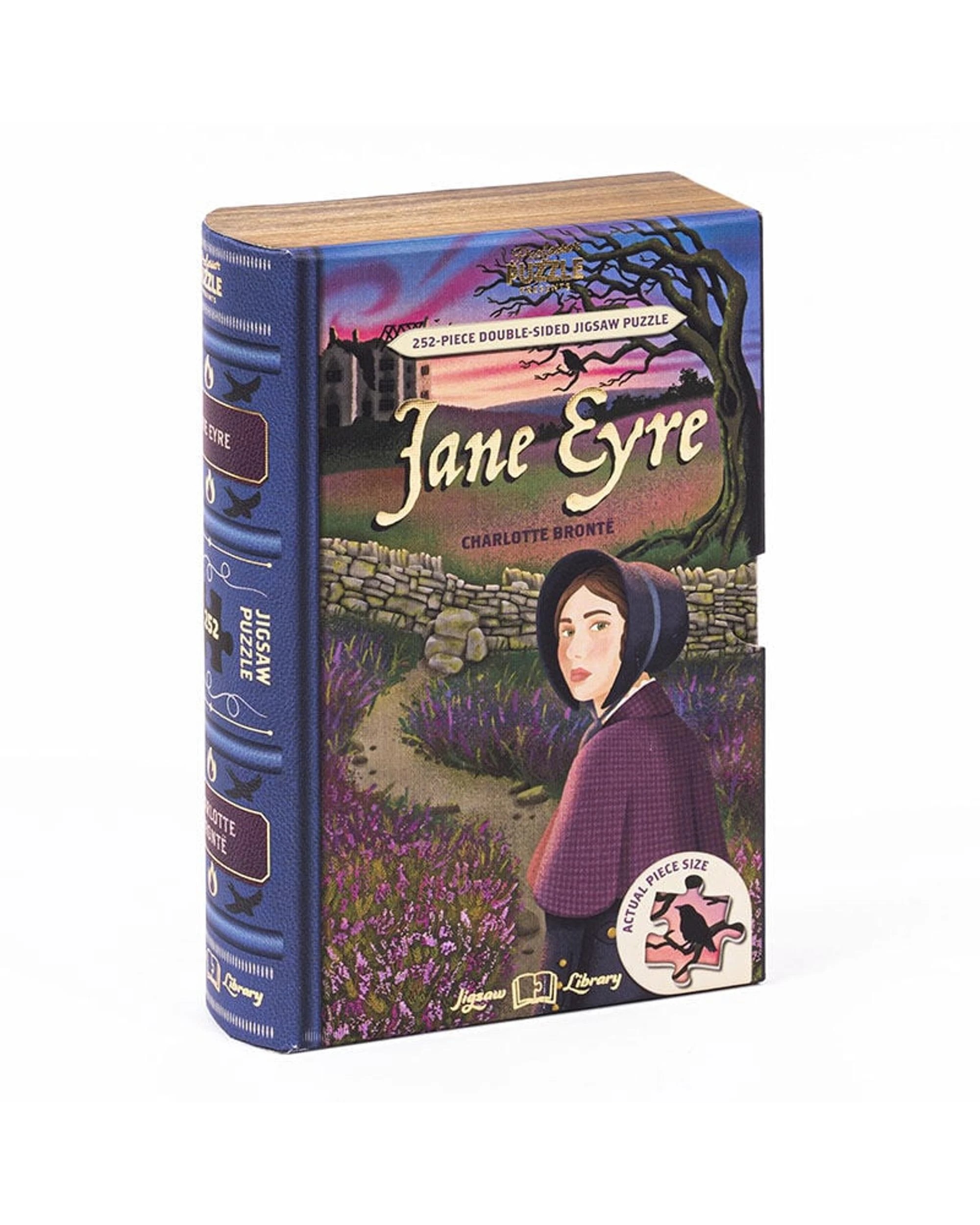 1 Professor Puzzle Jigsaw Library Jane Eyre 252 Piece Double-Sided Jigsaw Puzzle, 1 of 5