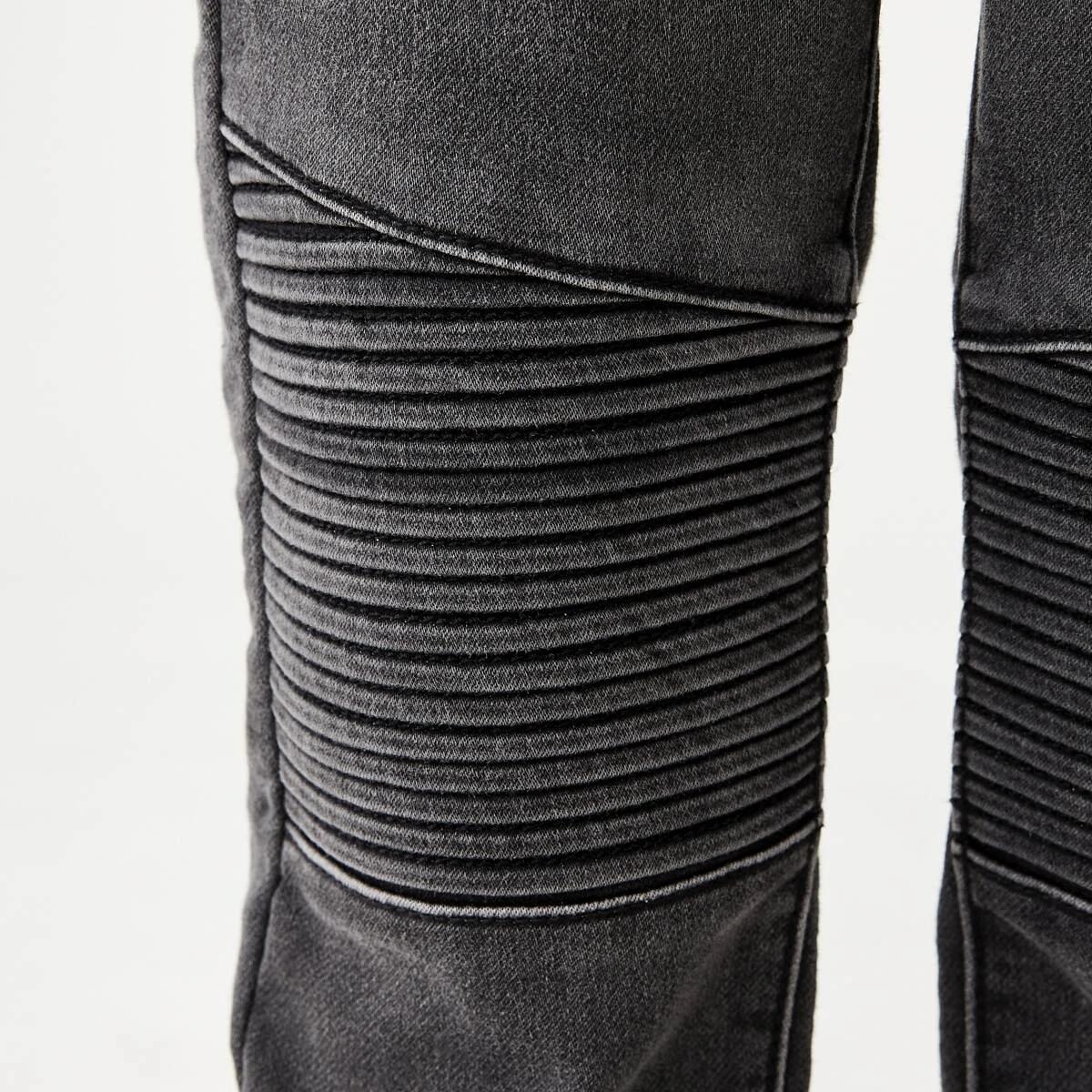 5 Moto Denim Jeans BLACK LIGHT WASH, 5 of 9