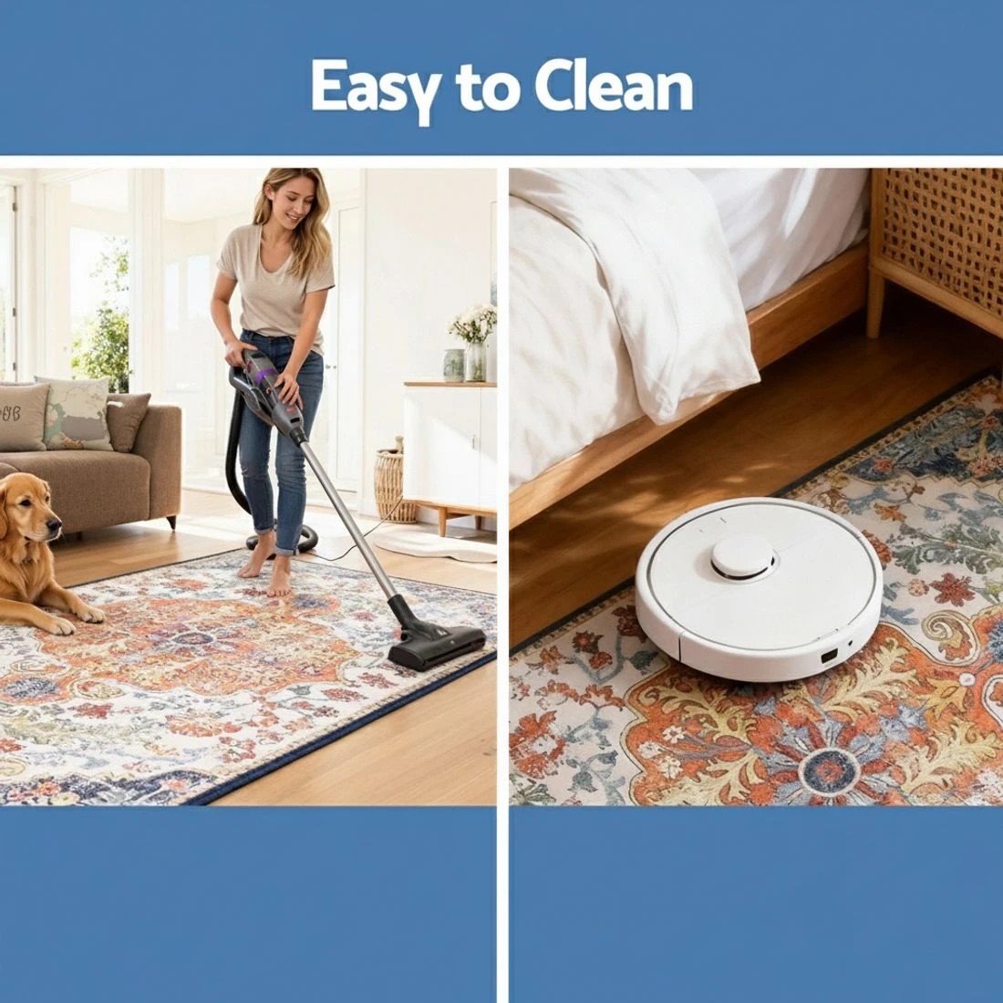 8 Artiss Floor Rug 120X170cm Large Washable Geometric Area Rug Modern Carpet Mat - Multi, 8 of 9