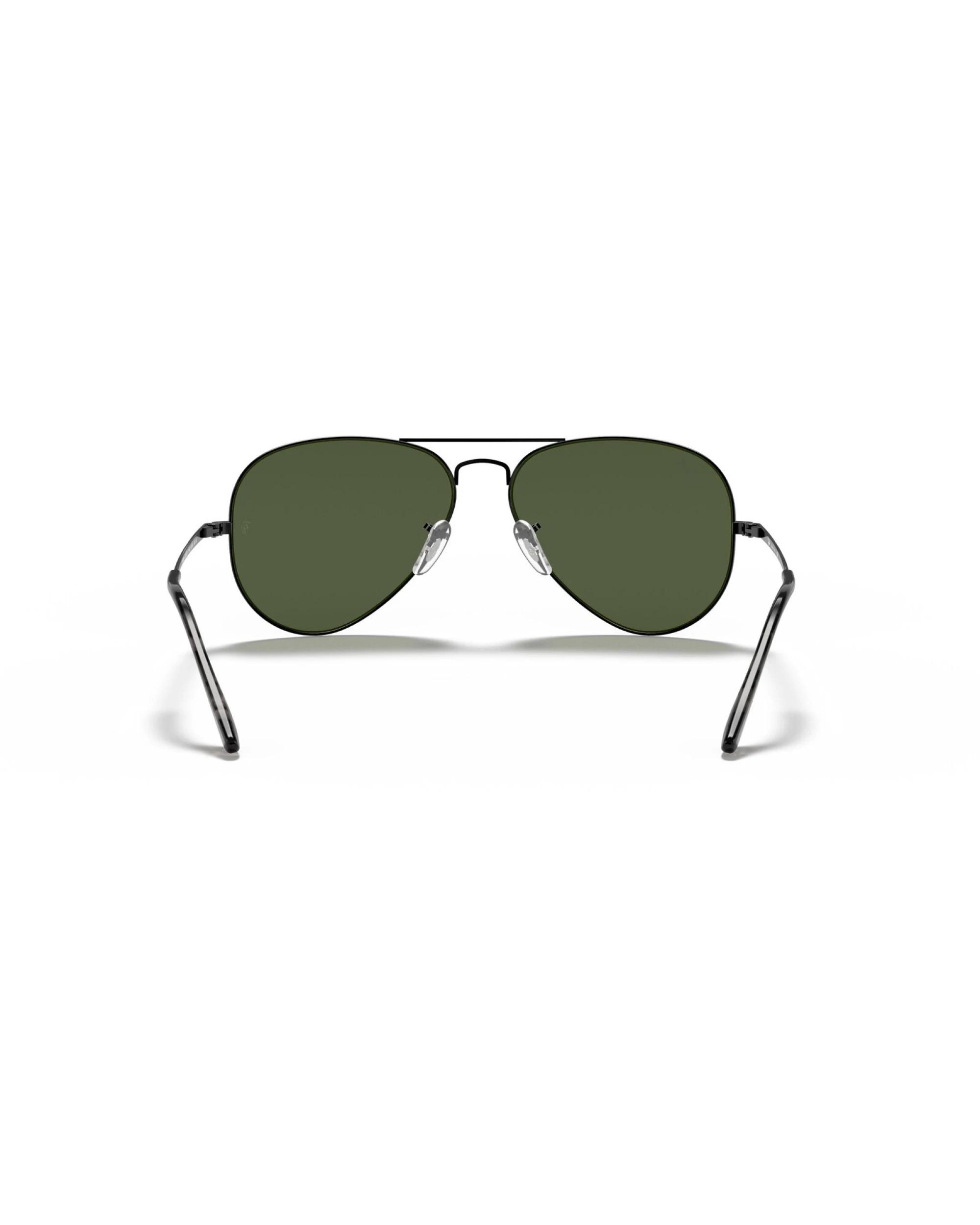 4 Ray Ban Aviator Metal II in Black and Green Sunglasses RB3689 9148 31, 4 of 4
