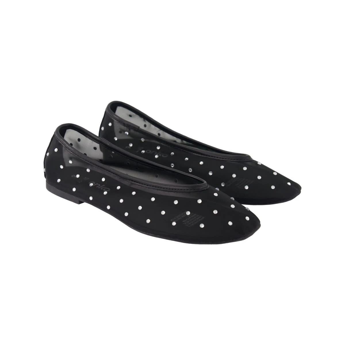 2 Diamante Ballet Flats Black, 2 of 5