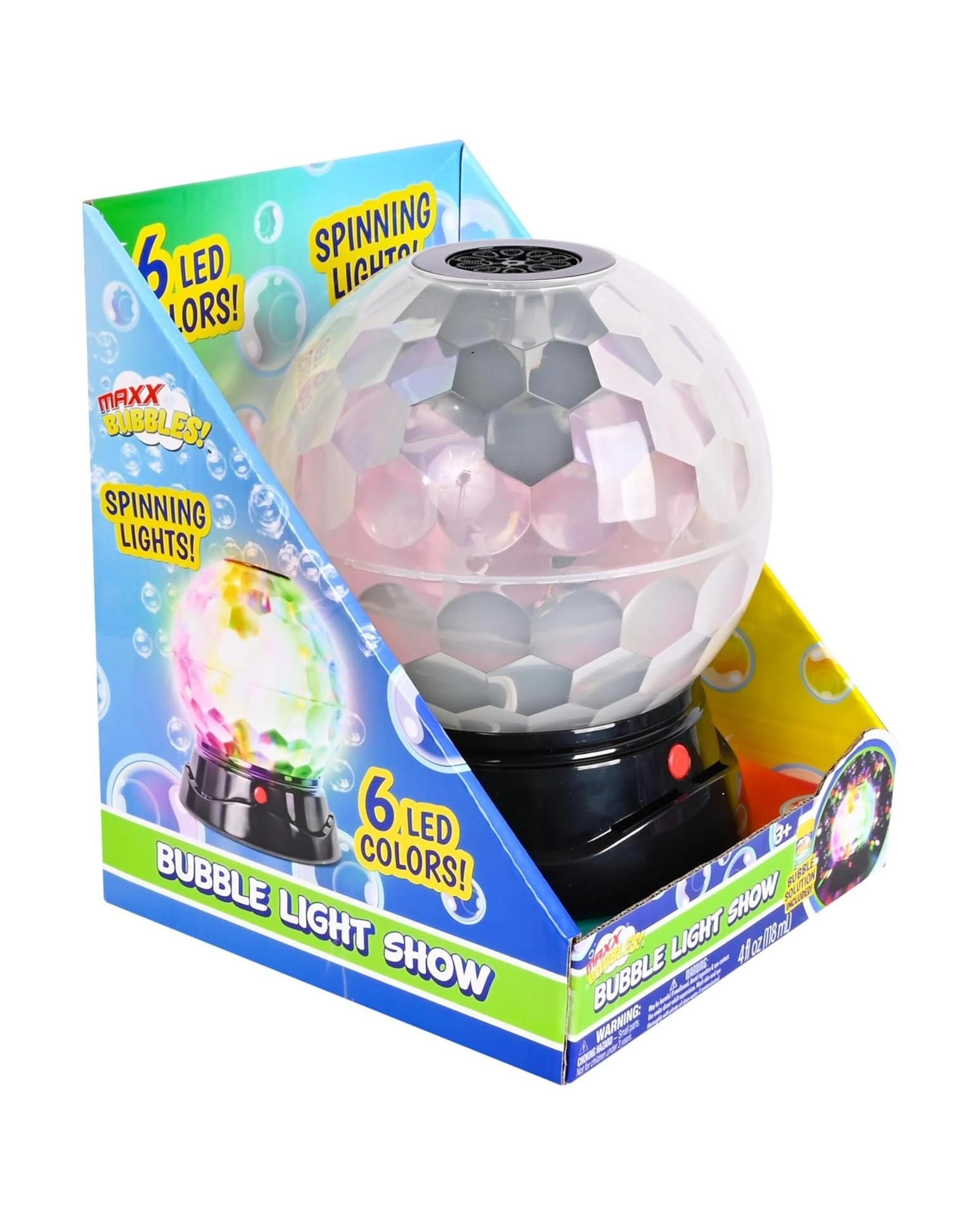 1 Maxx Bubbles Bubble Light Show Disco Ball, 1 of 6