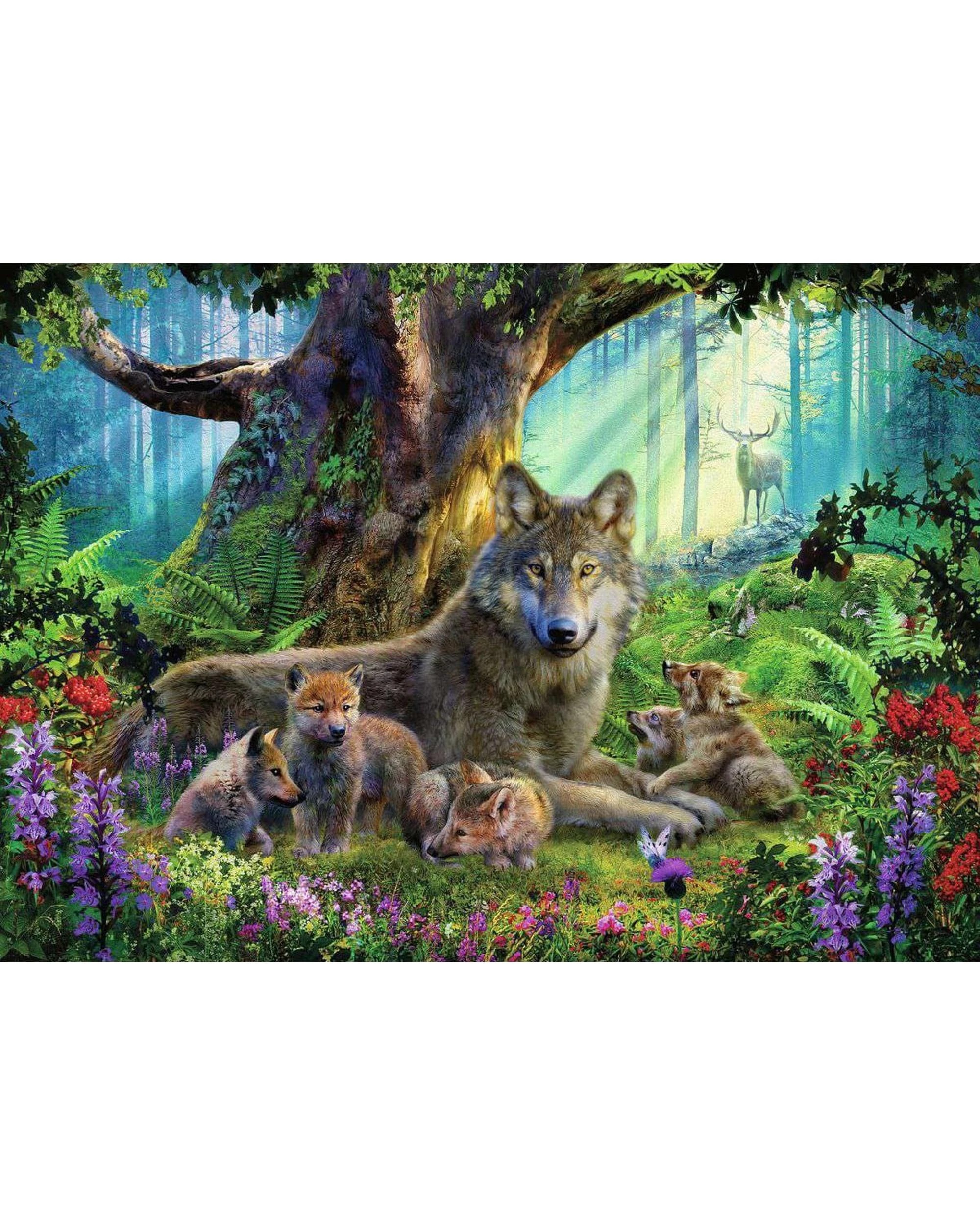 2 Ravensburger Wolves in the Forest 1000 Piece Jigsaw Puzzle, 2 of 2