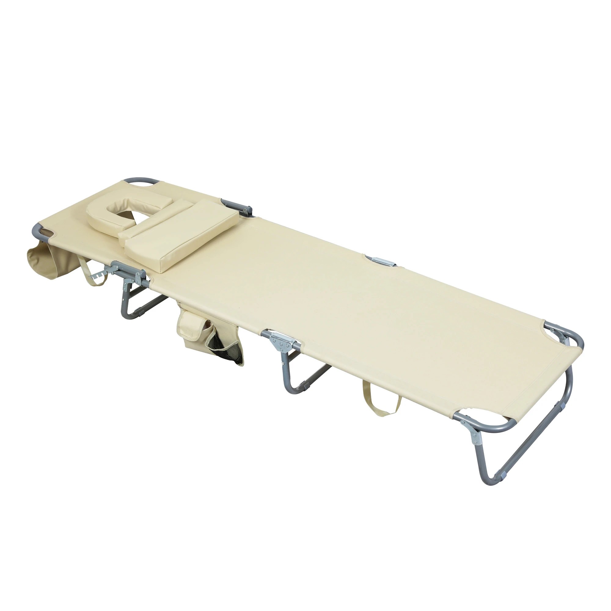 2 Levede Folding Beach Lounge Chair - Natural, 2 of 9