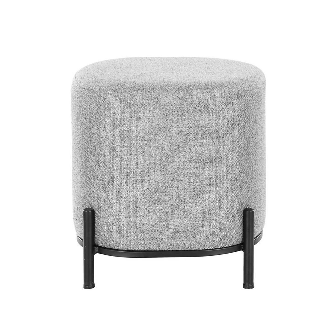 4 Artiss Ottoman Foot Stool Square Linen - Grey, 4 of 7